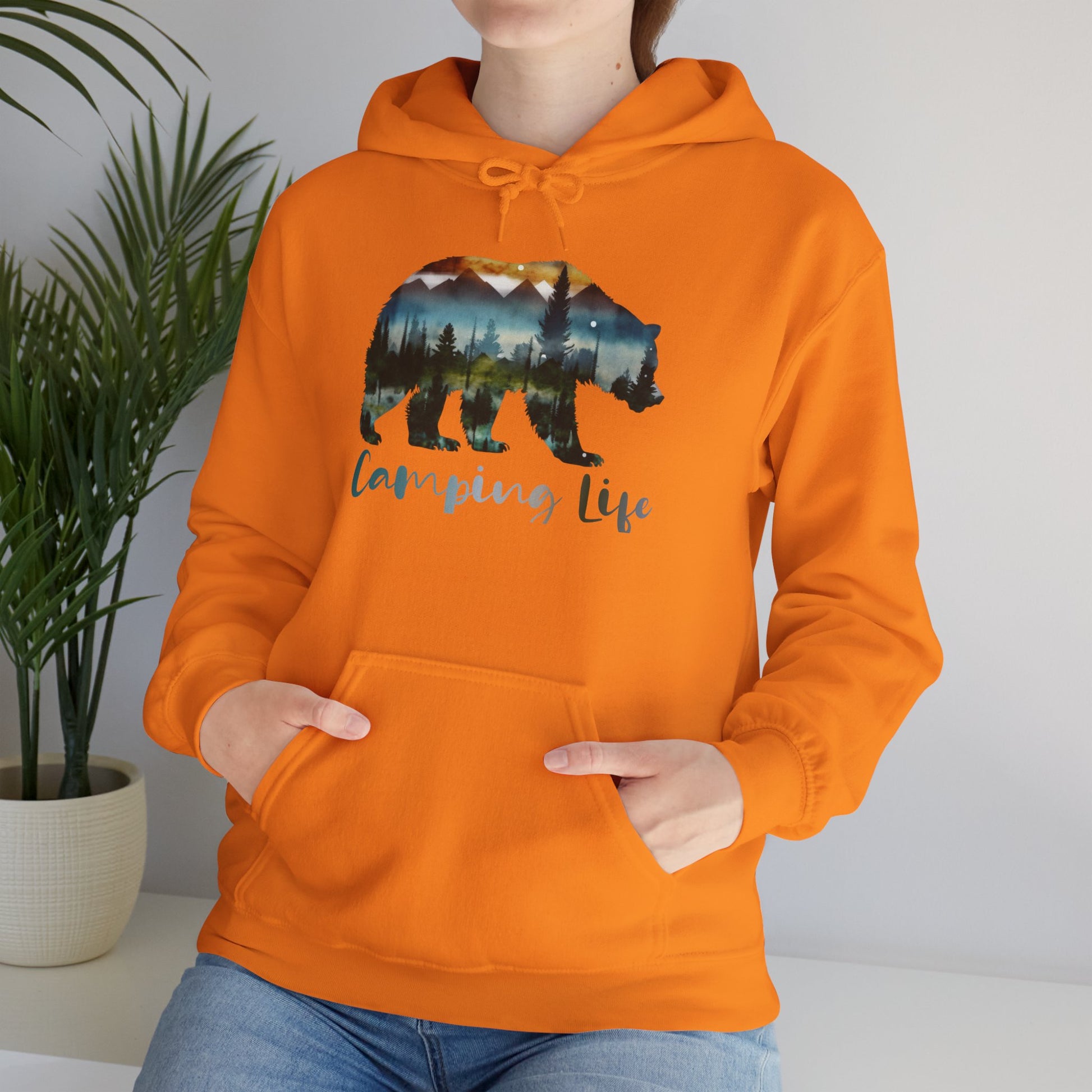 Camping Life Bear Hoodie
