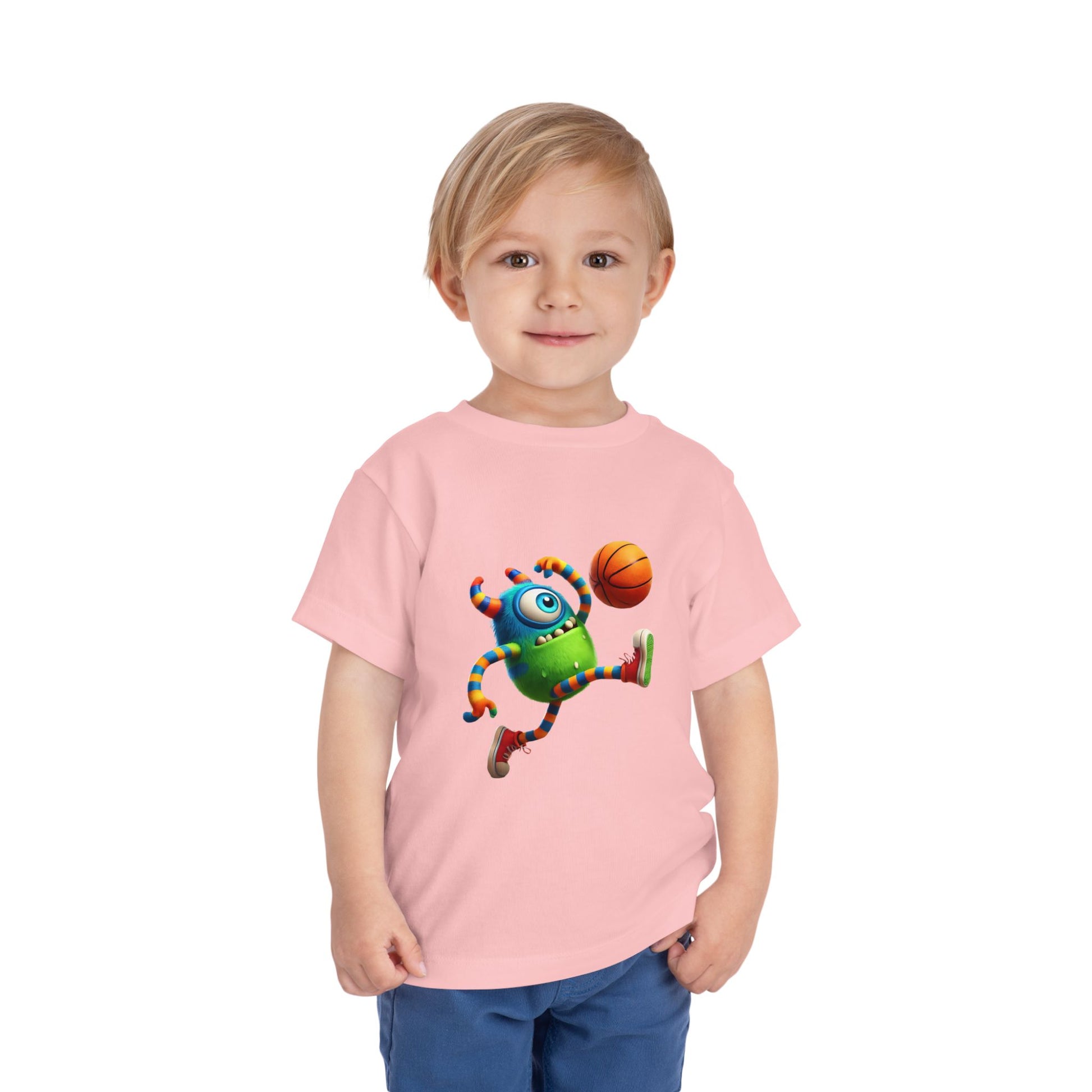 Playful Monster Toddler Tee, Fun Kids Shirt