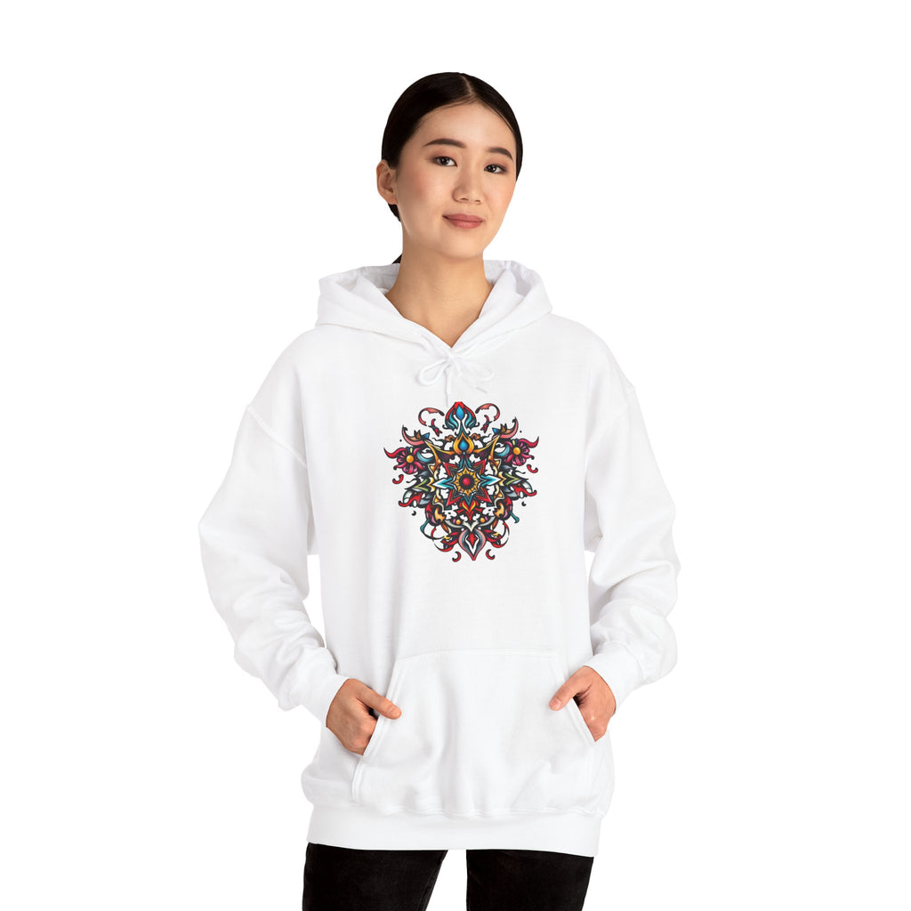 Vibrant Mandala Art Hoodie – Bold, Colorful, Intricate Design