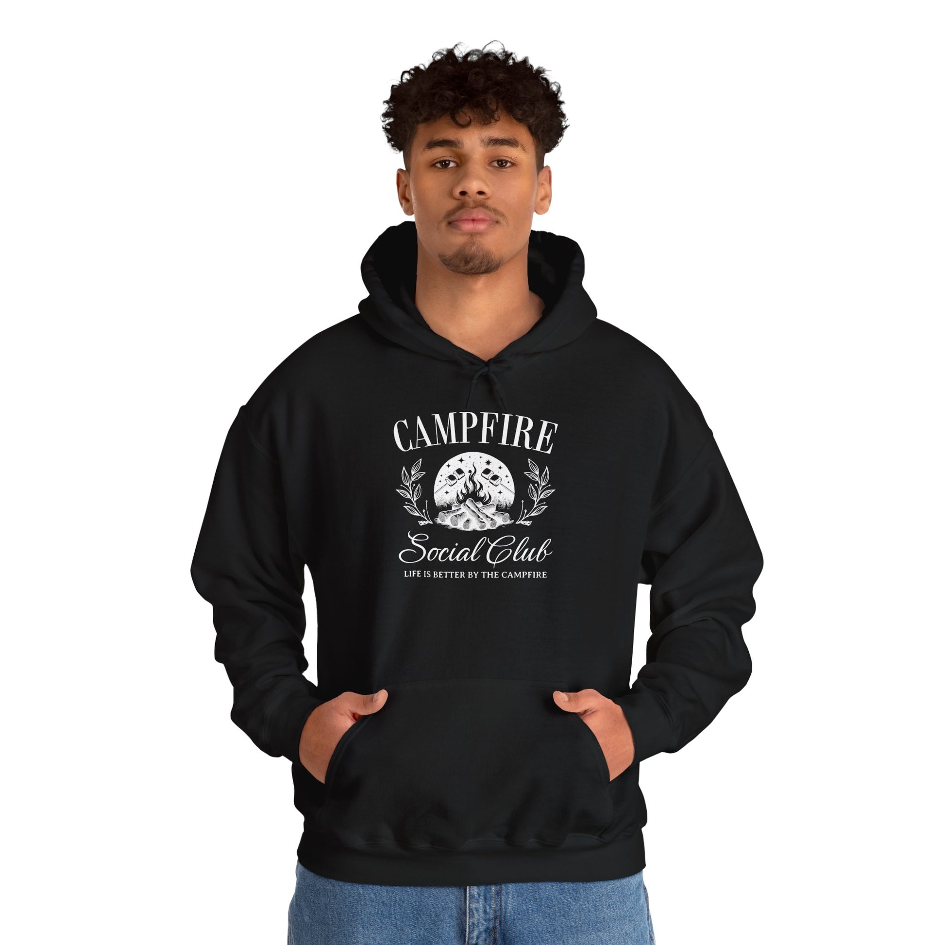 Campfire Social Club Hoodie – Life’s Better Around the Flames