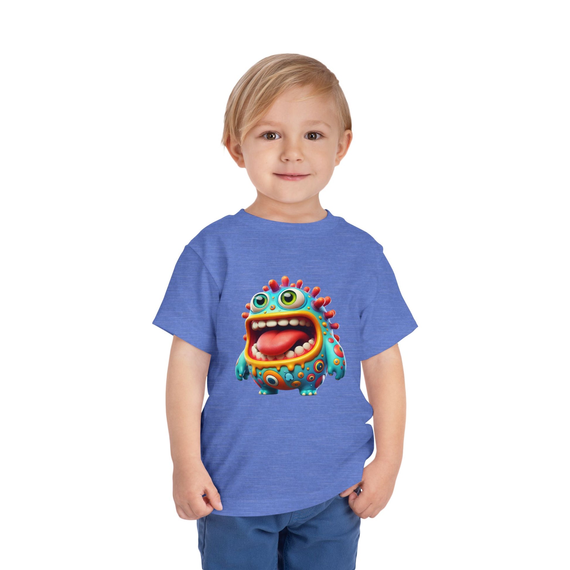 Colorful Toddler Tee with Fun Monster Design