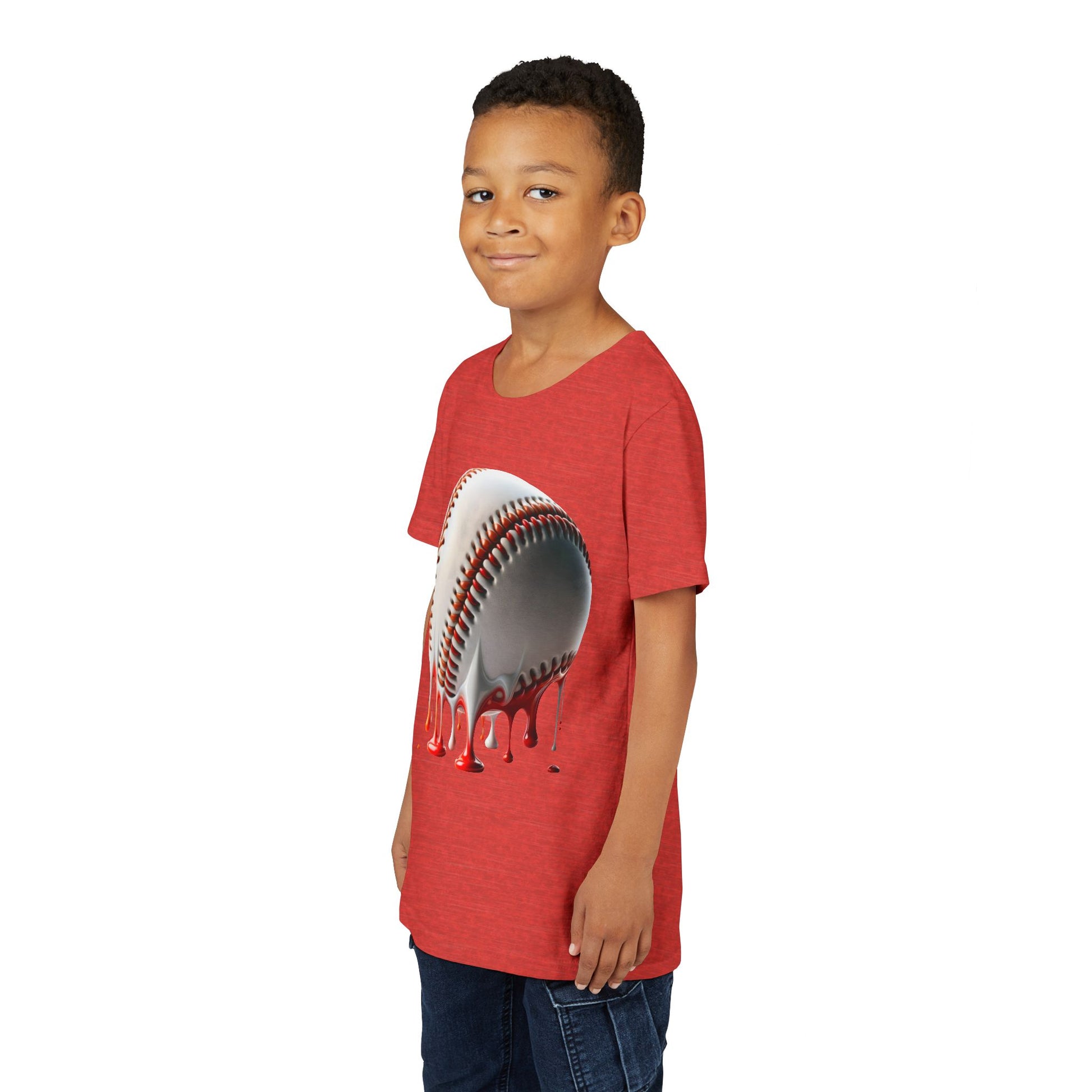 Youth Baseball Inspired Dripping Tee