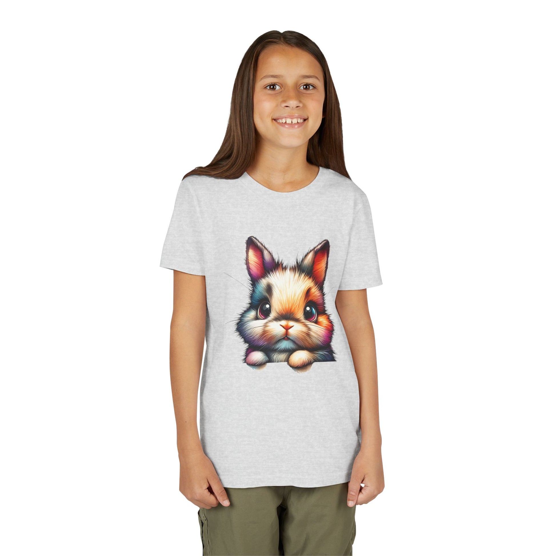 Colorful Bunny Youth Short Sleeve Tee