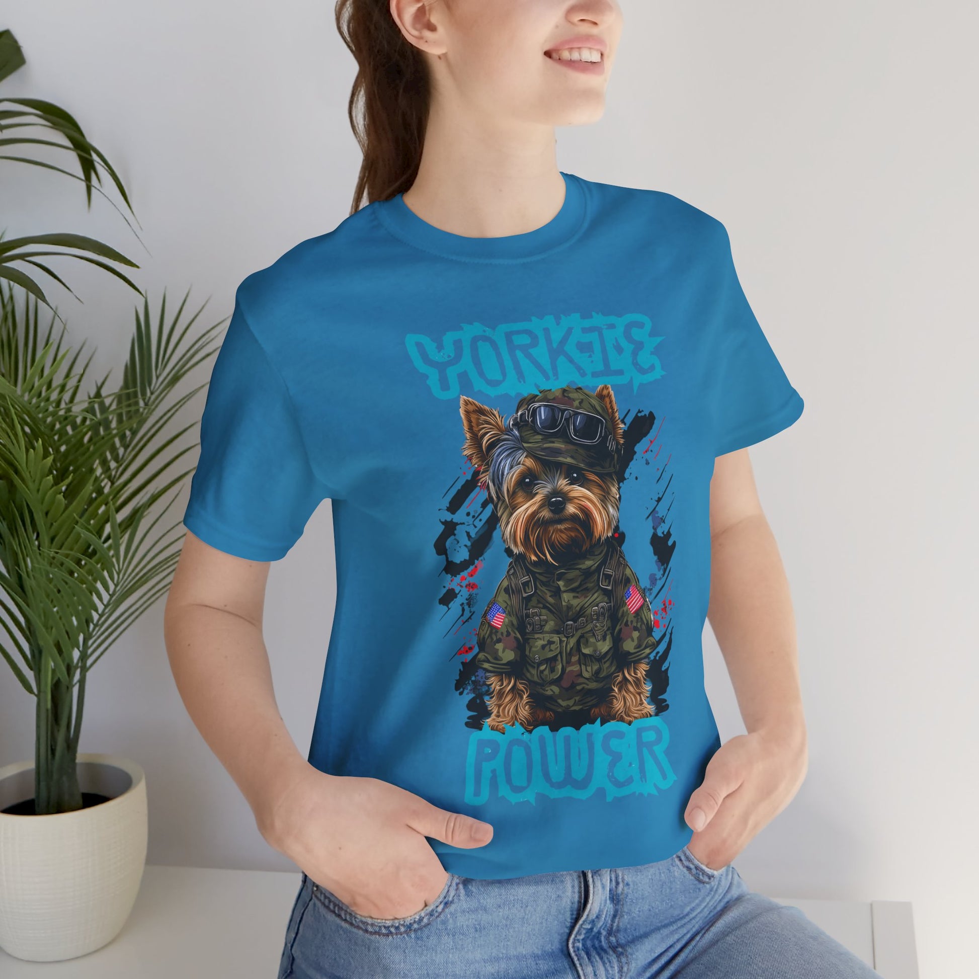 Yorkie Power Unisex Tee