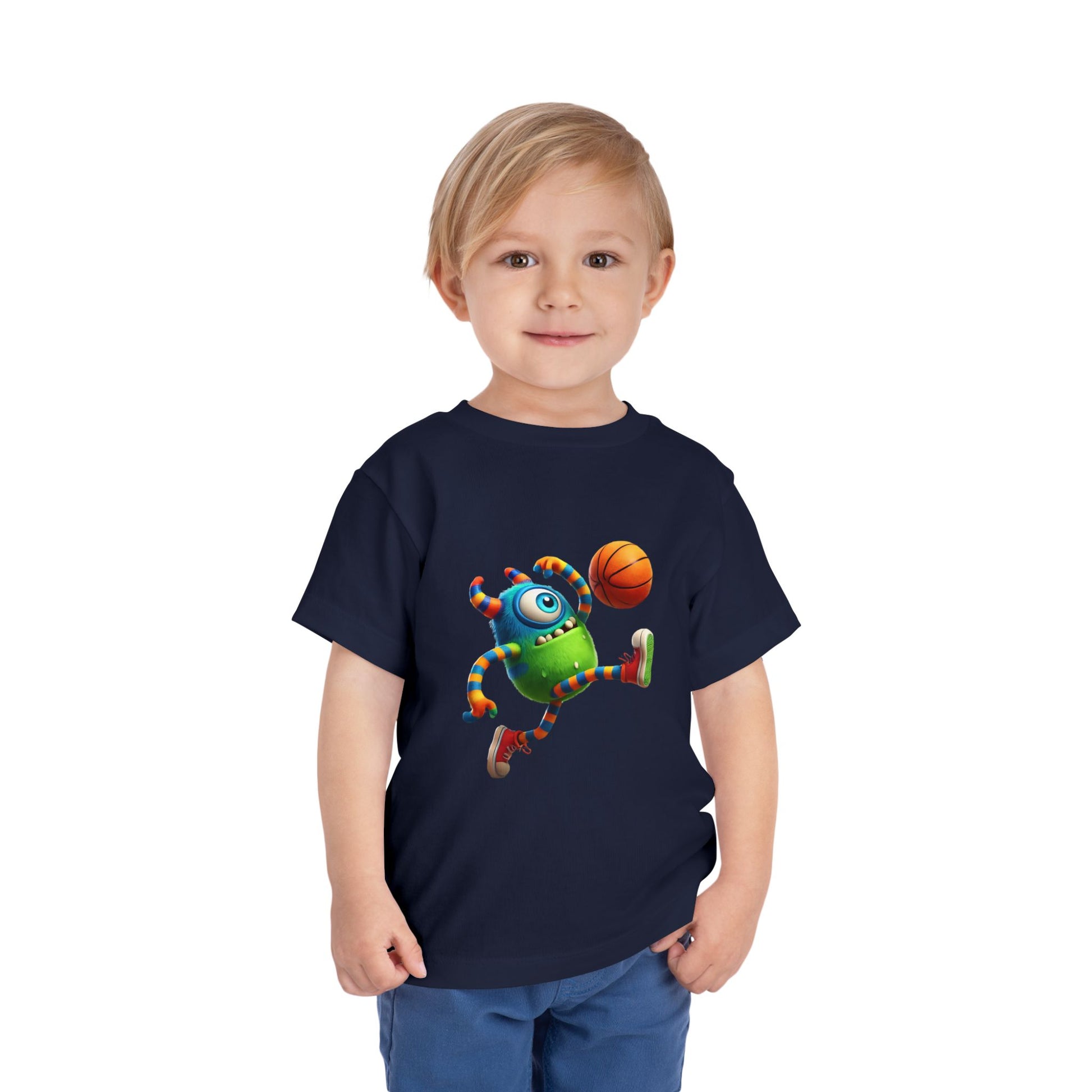 Playful Monster Toddler Tee, Fun Kids Shirt