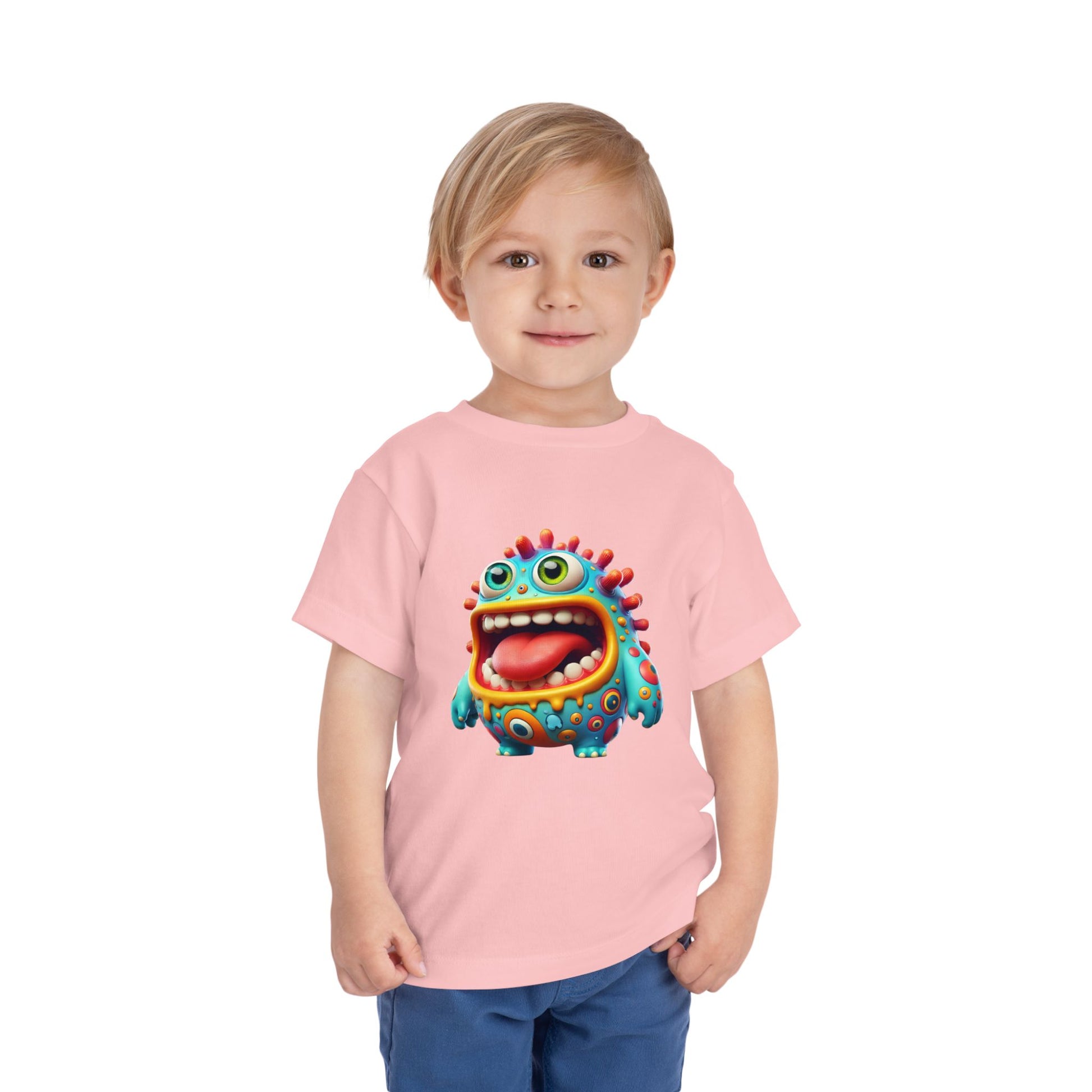 Colorful Toddler Tee with Fun Monster Design