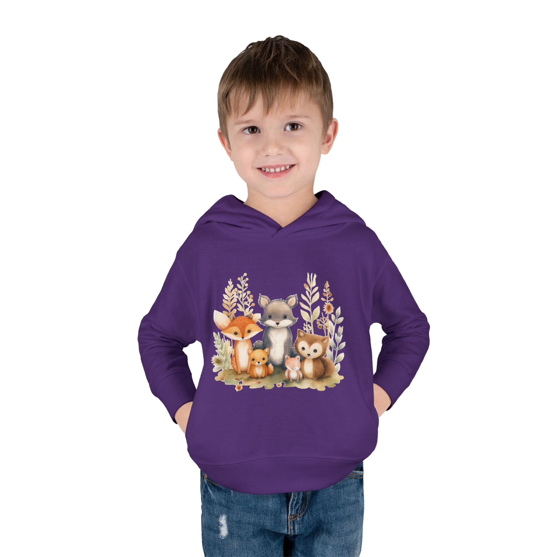 Whimsical Animal Toddler Hoodie