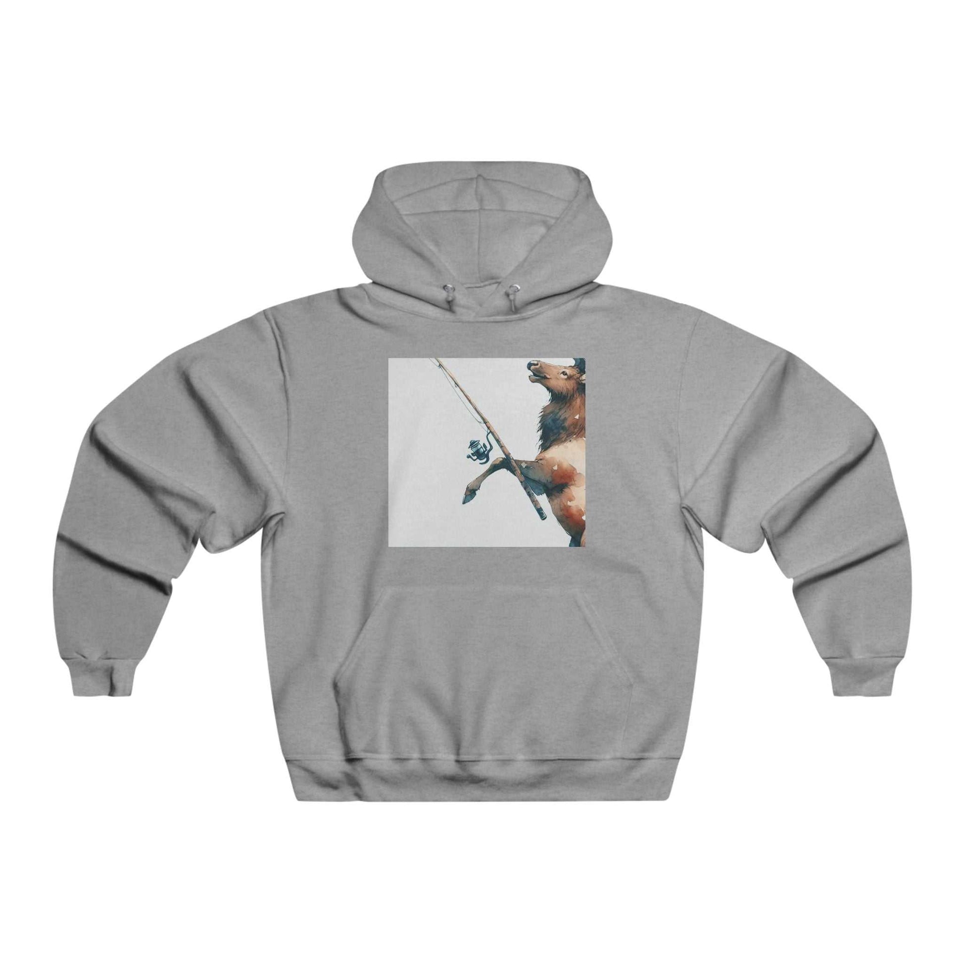 Men's Fishing Bear Hoodie