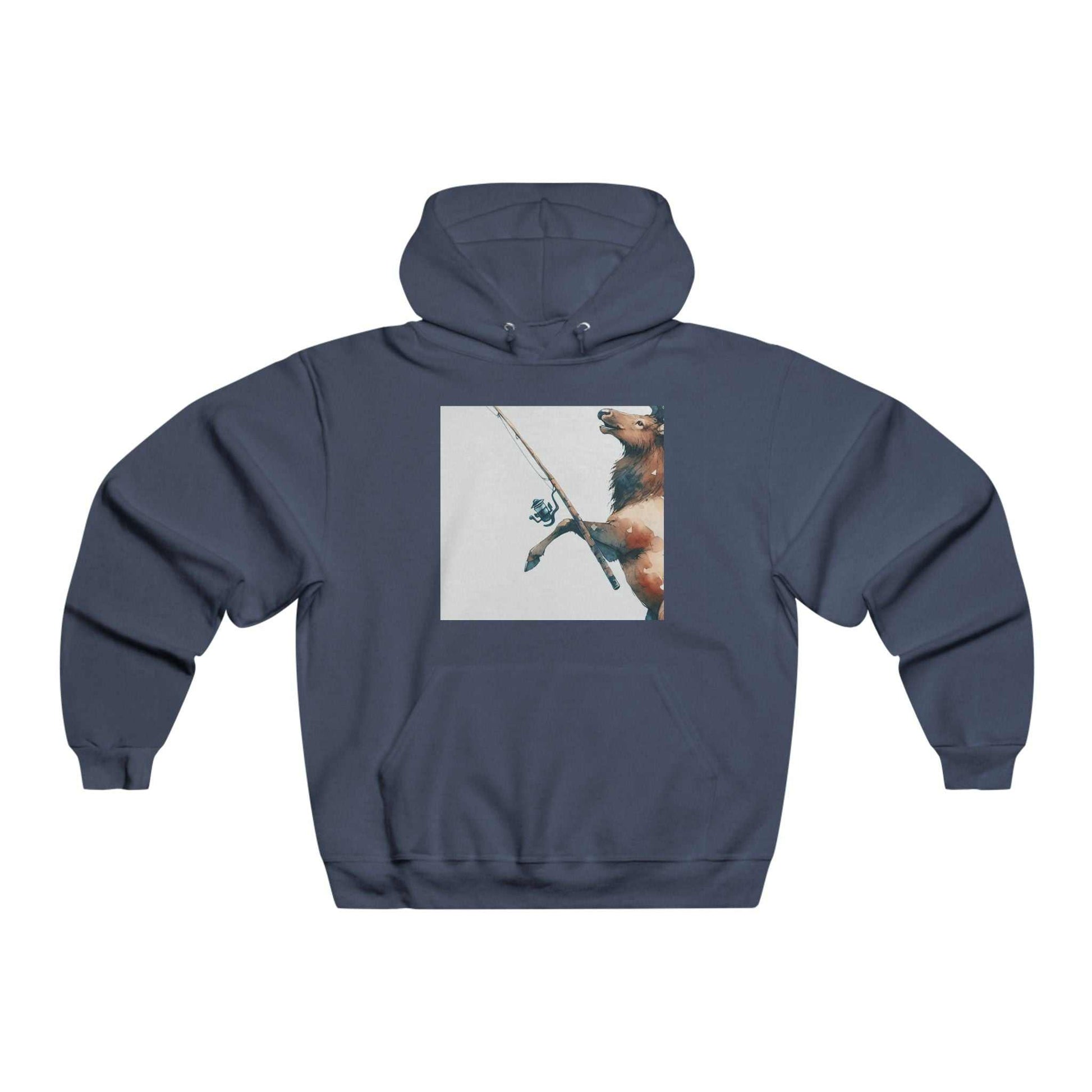 Men's Fishing Bear Hoodie