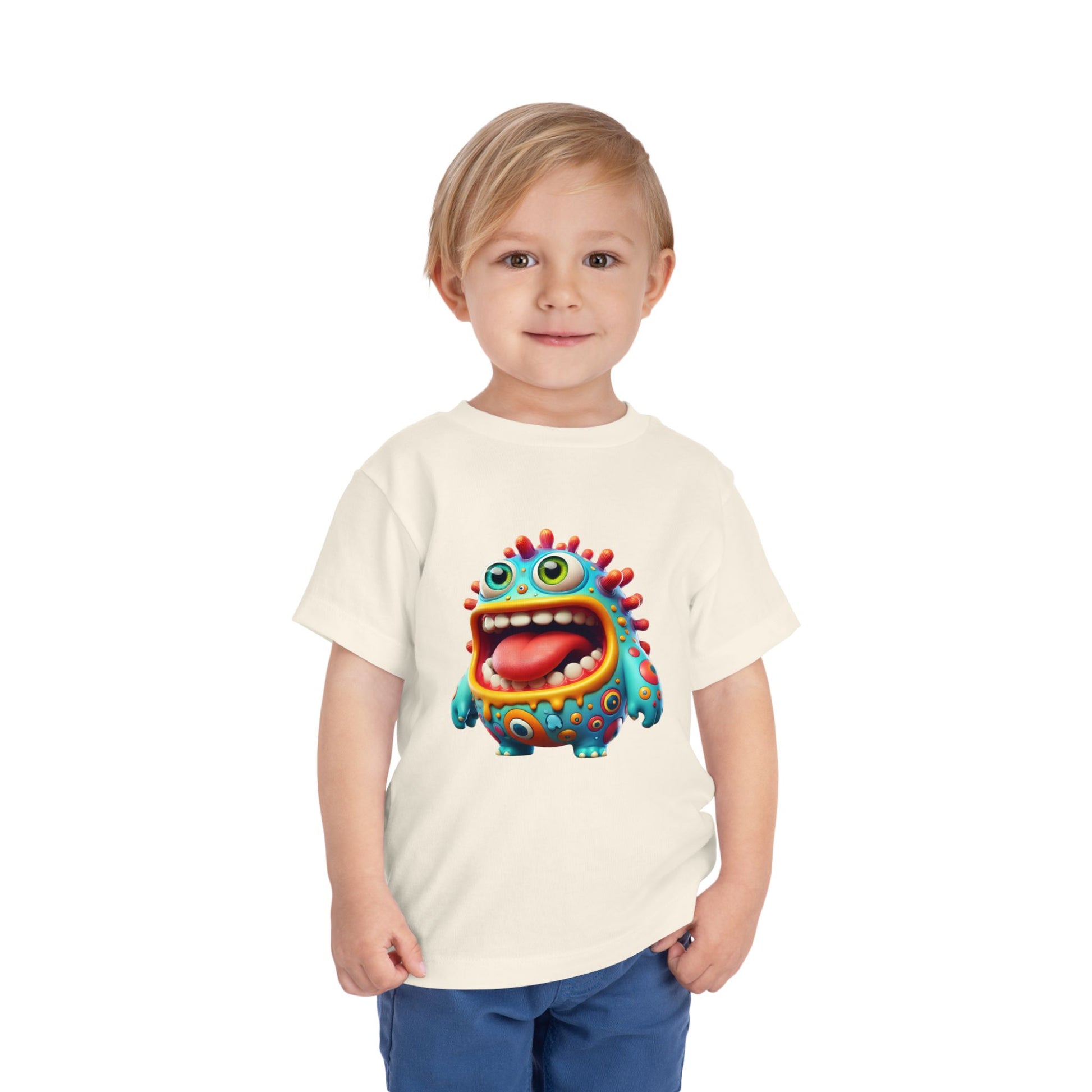 Colorful Toddler Tee with Fun Monster Design
