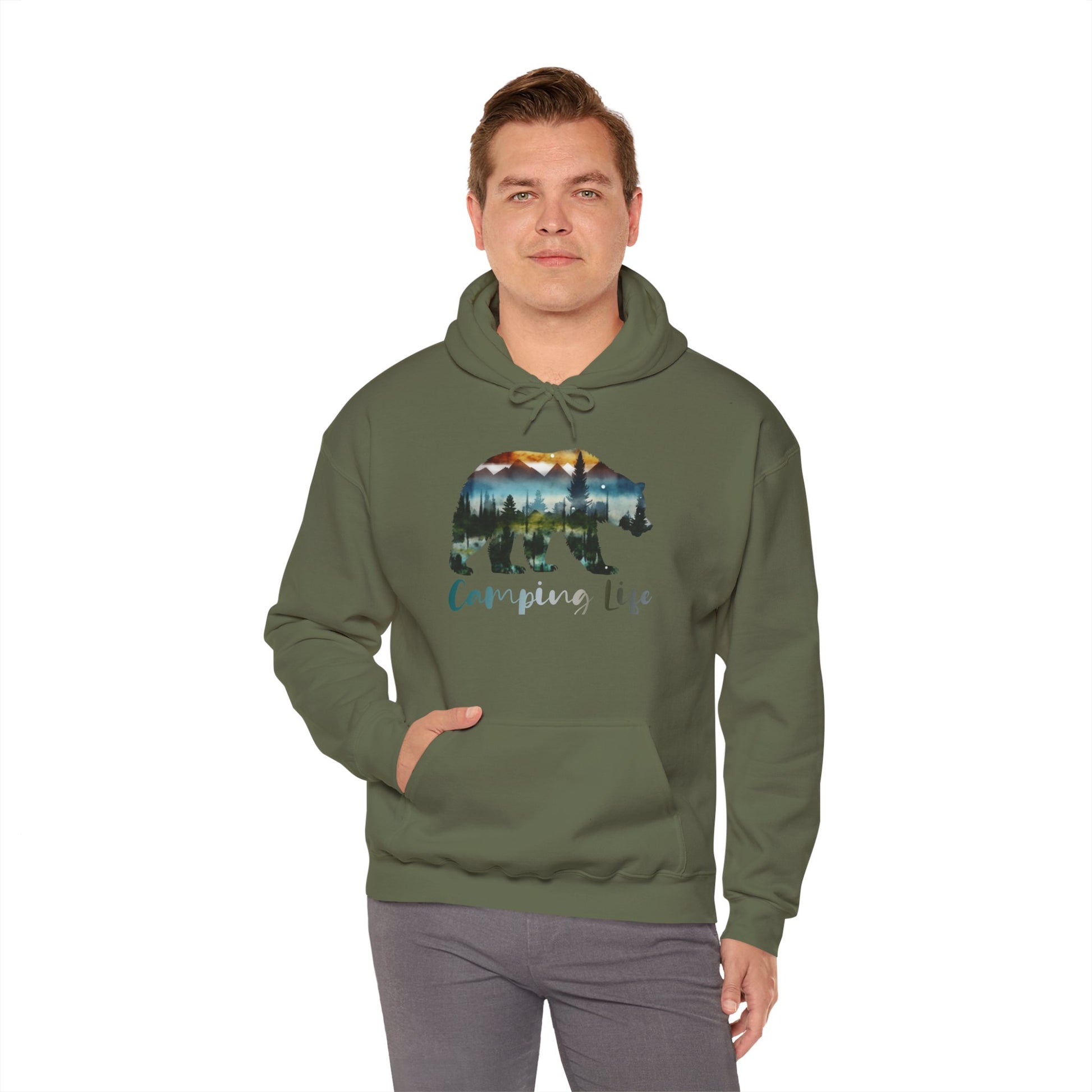 Camping Life Bear Hoodie