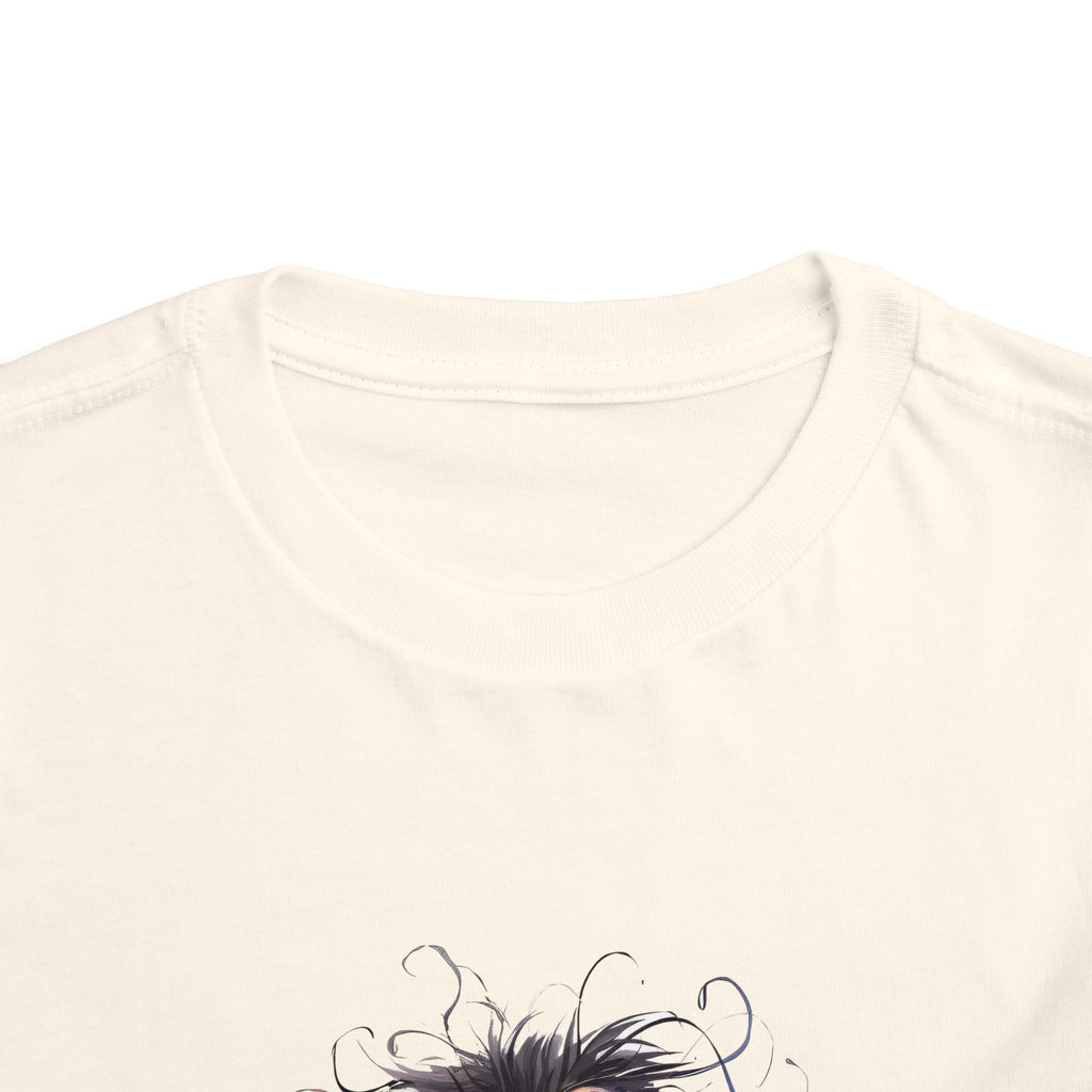 Whimsical Toddler Short Sleeve Tee with Adorable Cartoon Bird