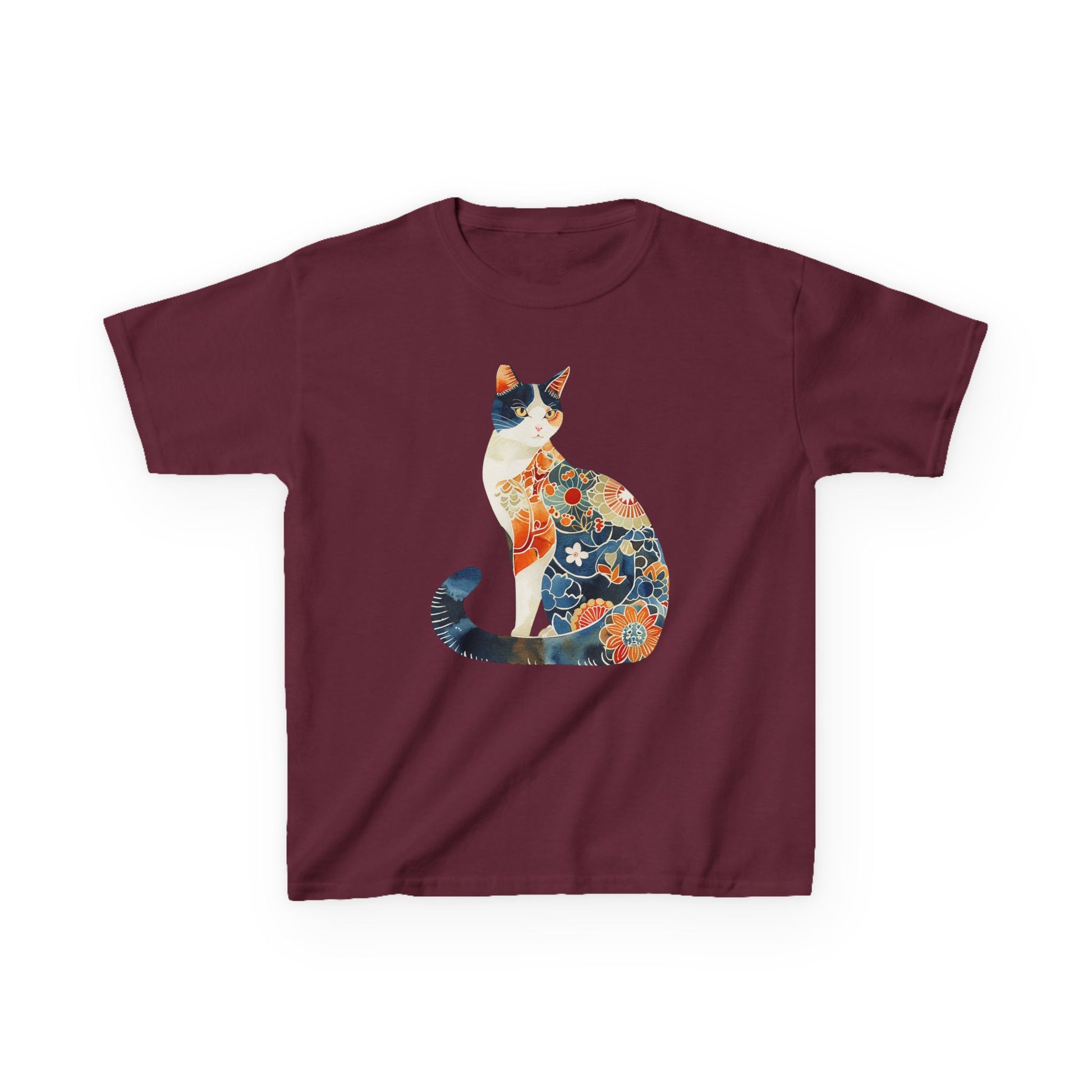 Colorful Cat Kids Cotton Tee
