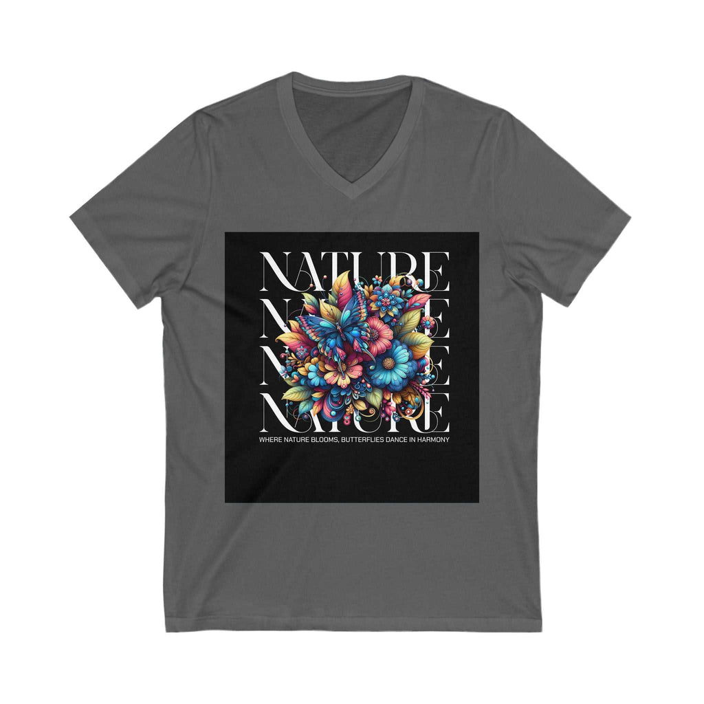Colorful Nature V Neck Tee