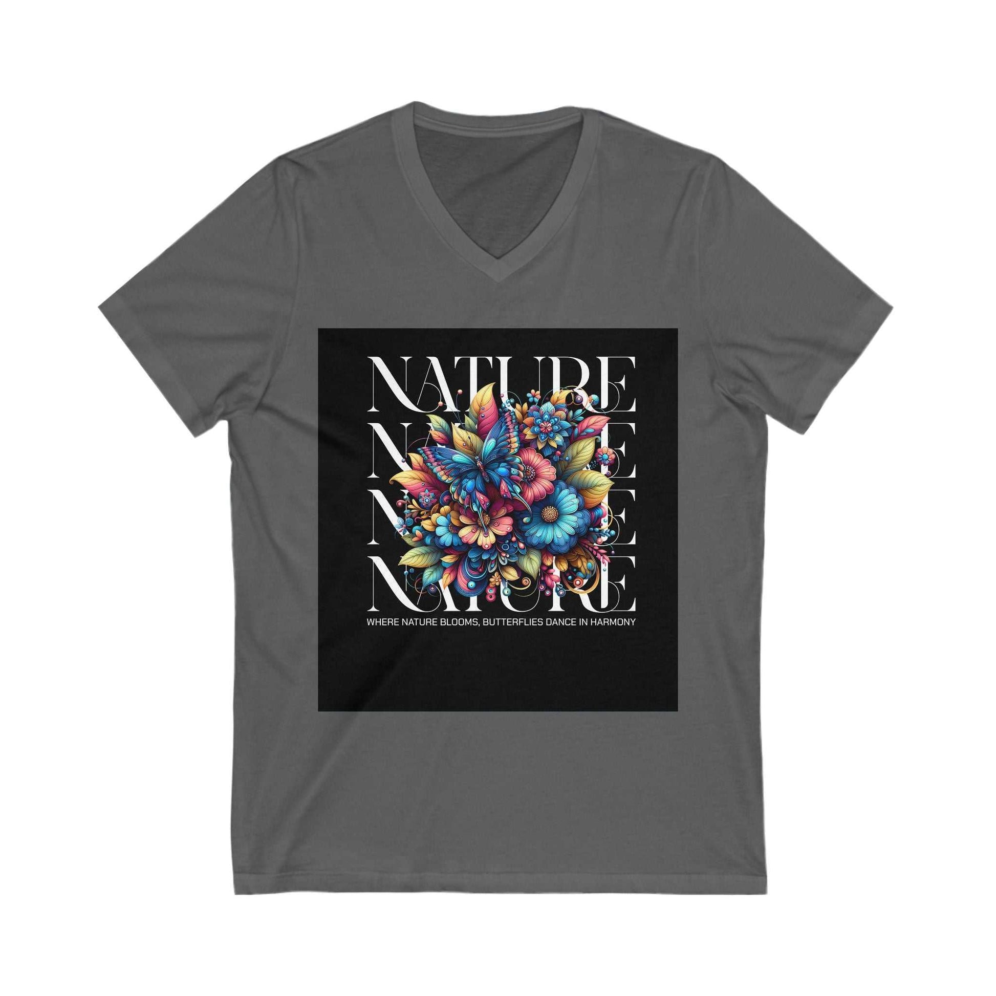 Colorful Nature V Neck Tee