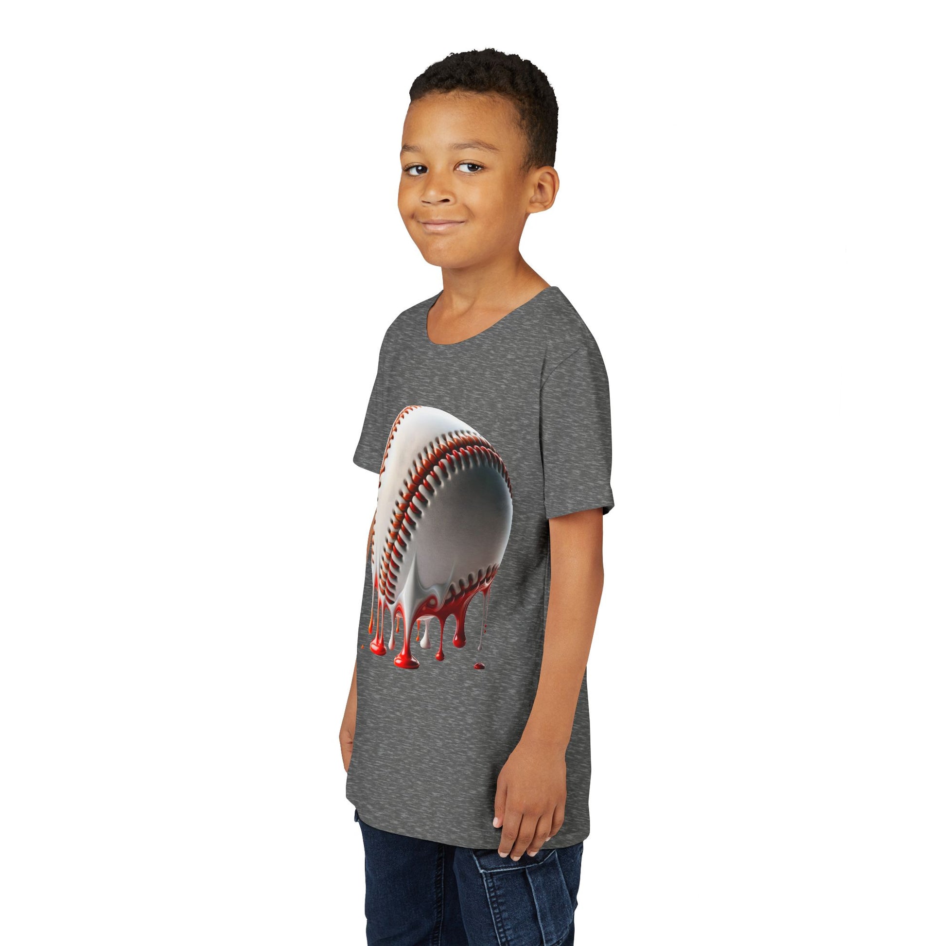 Youth Baseball Inspired Dripping Tee