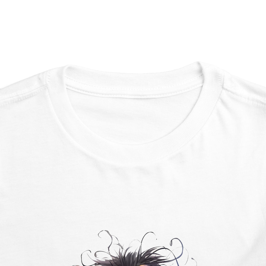 Whimsical Toddler Short Sleeve Tee with Adorable Cartoon Bird