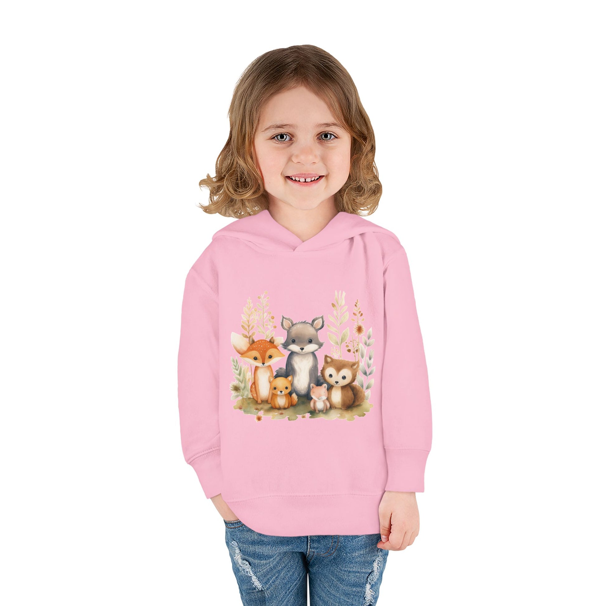 Whimsical Animal Toddler Hoodie