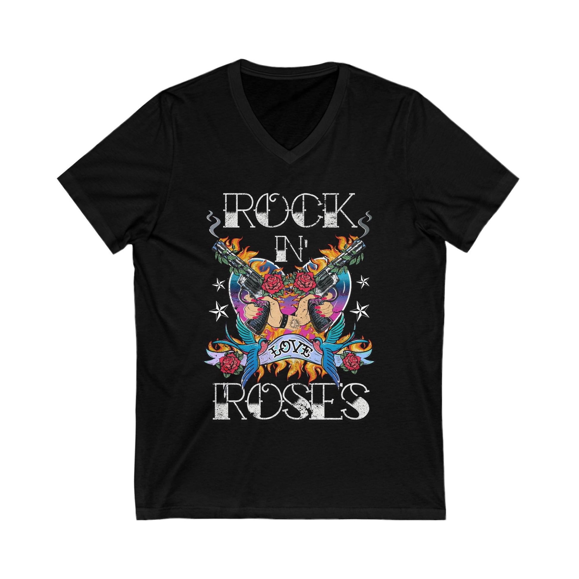 Rock 'n' Roses V-Neck
