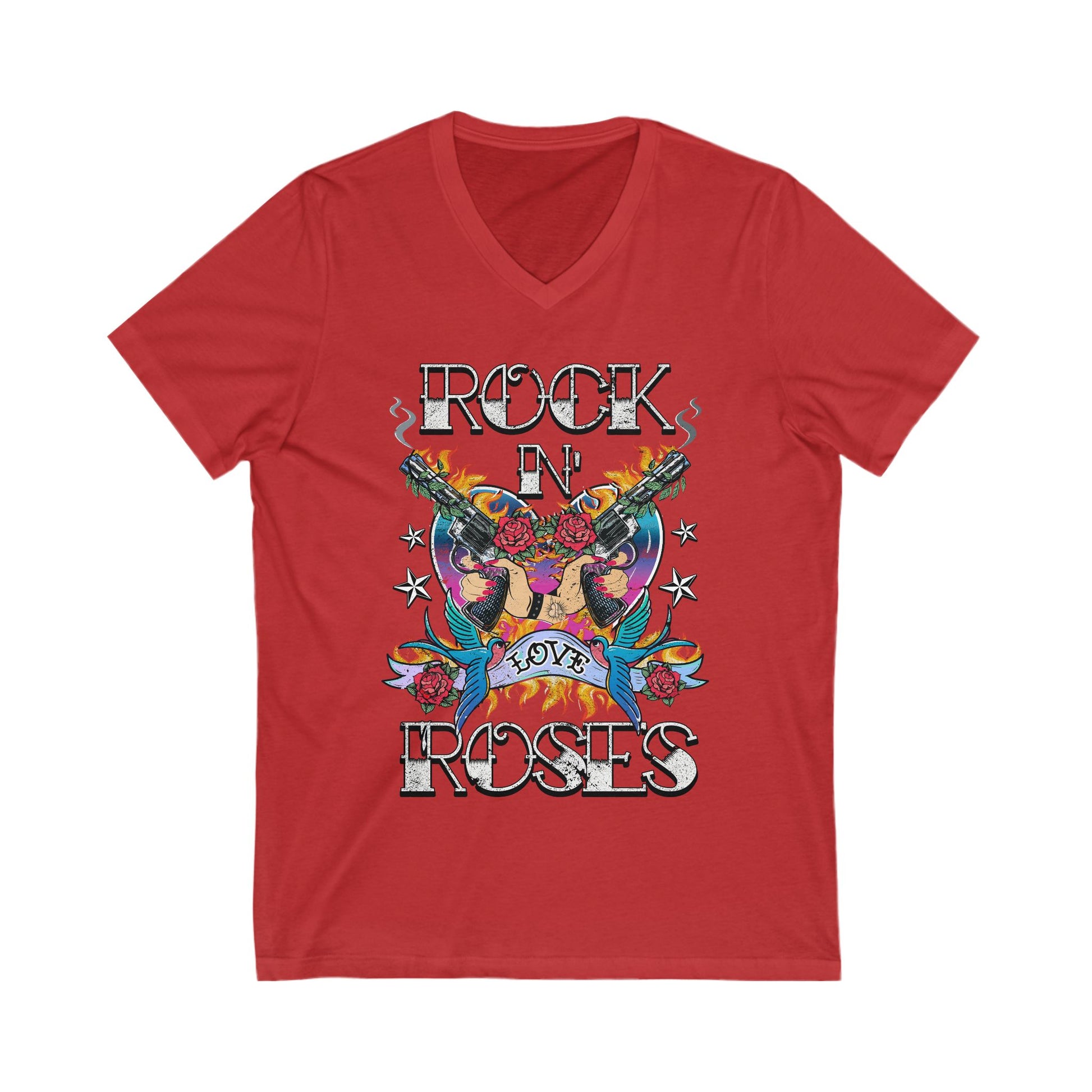 Rock 'n' Roses V-Neck