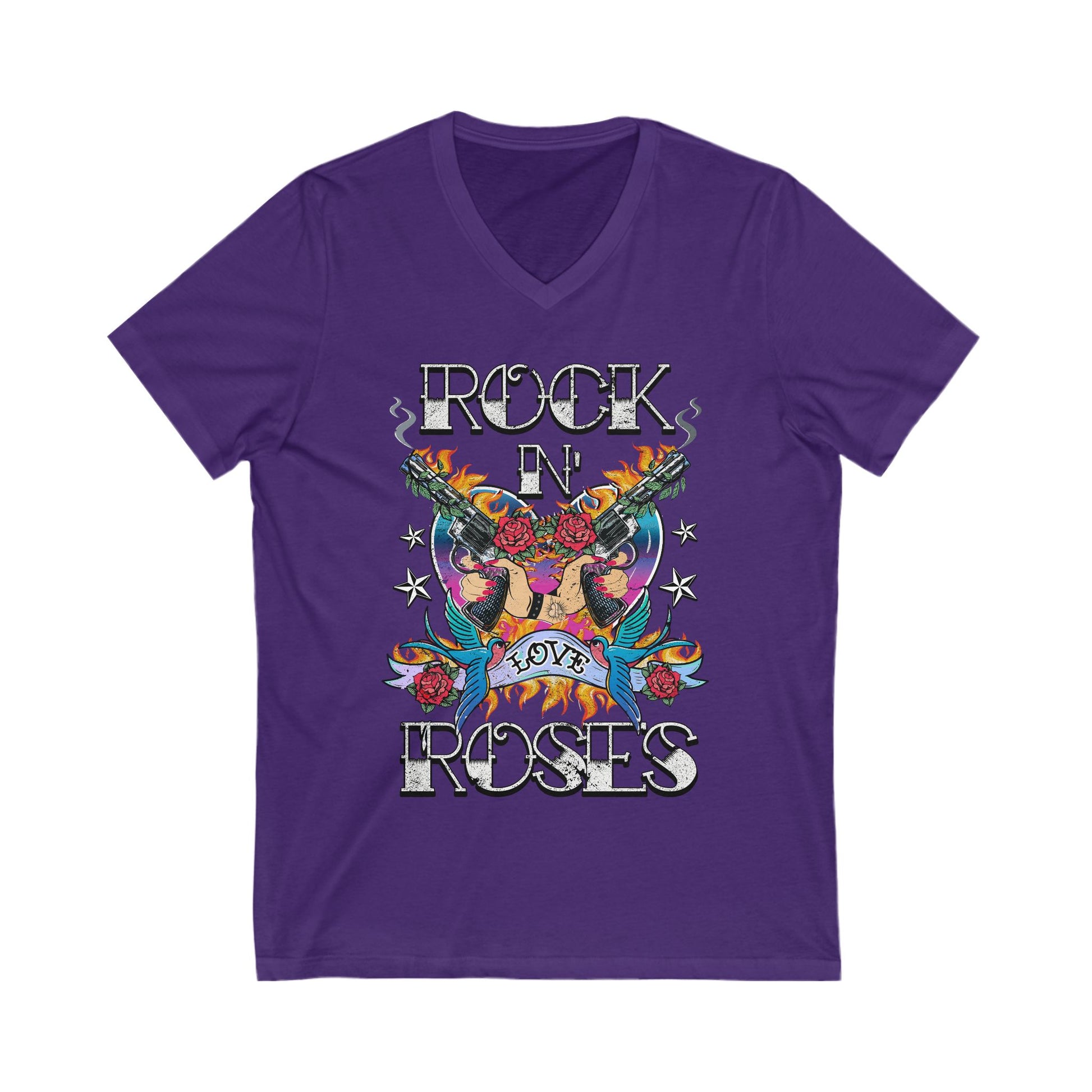 Rock 'n' Roses V-Neck