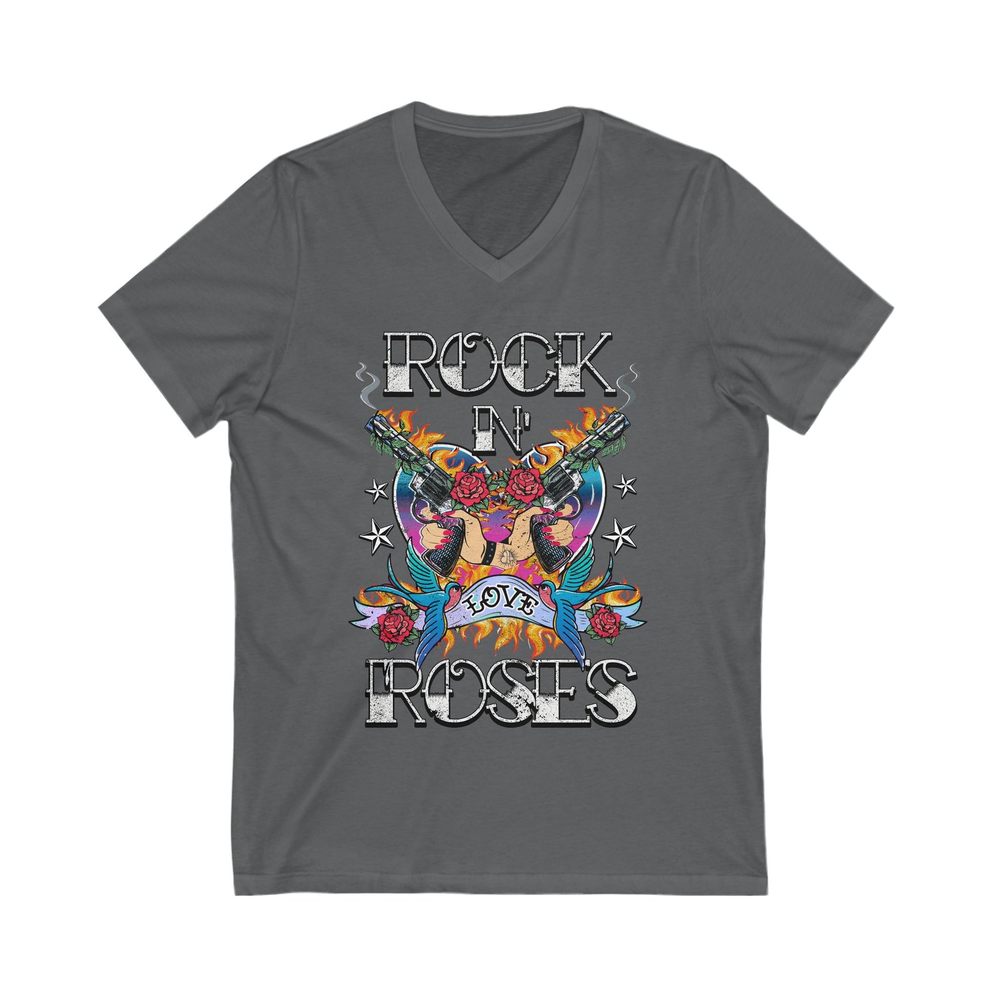 Rock 'n' Roses V-Neck