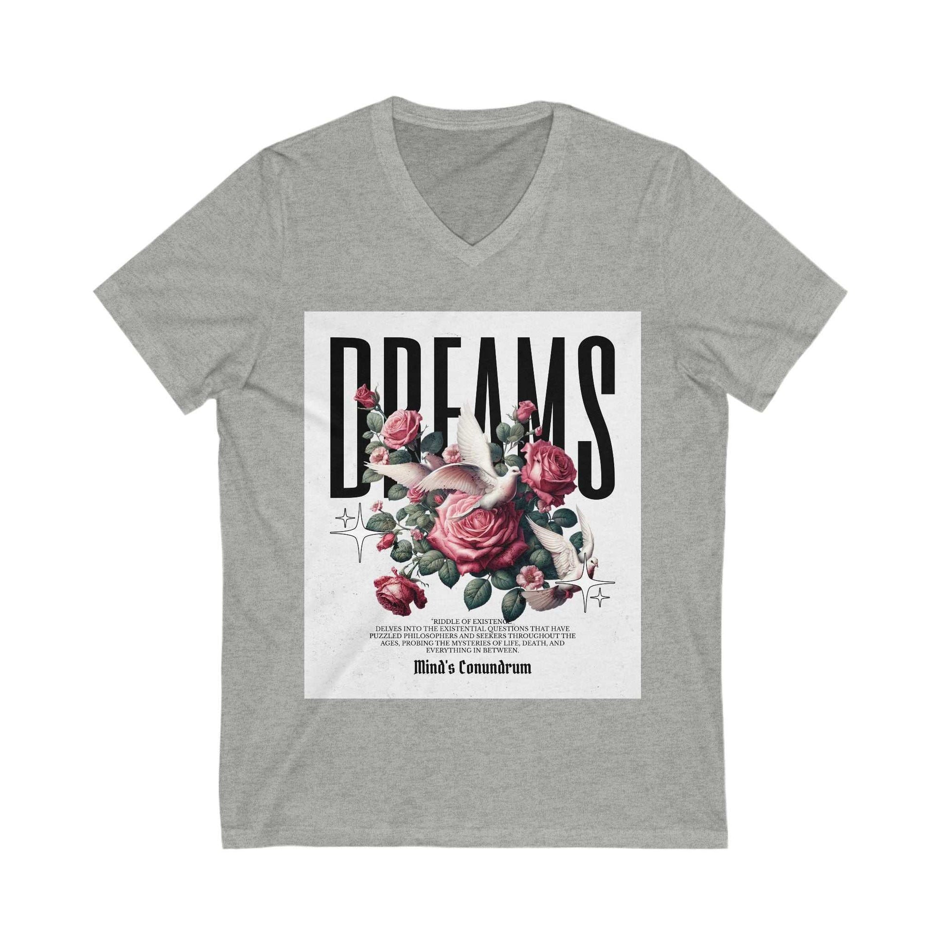 Dreams Floral V-Neck Tee for Women