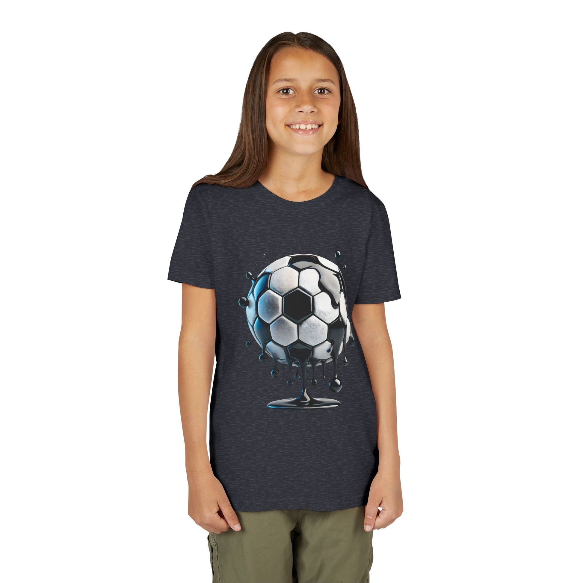 Dripping Soccer Ball Youth Tee