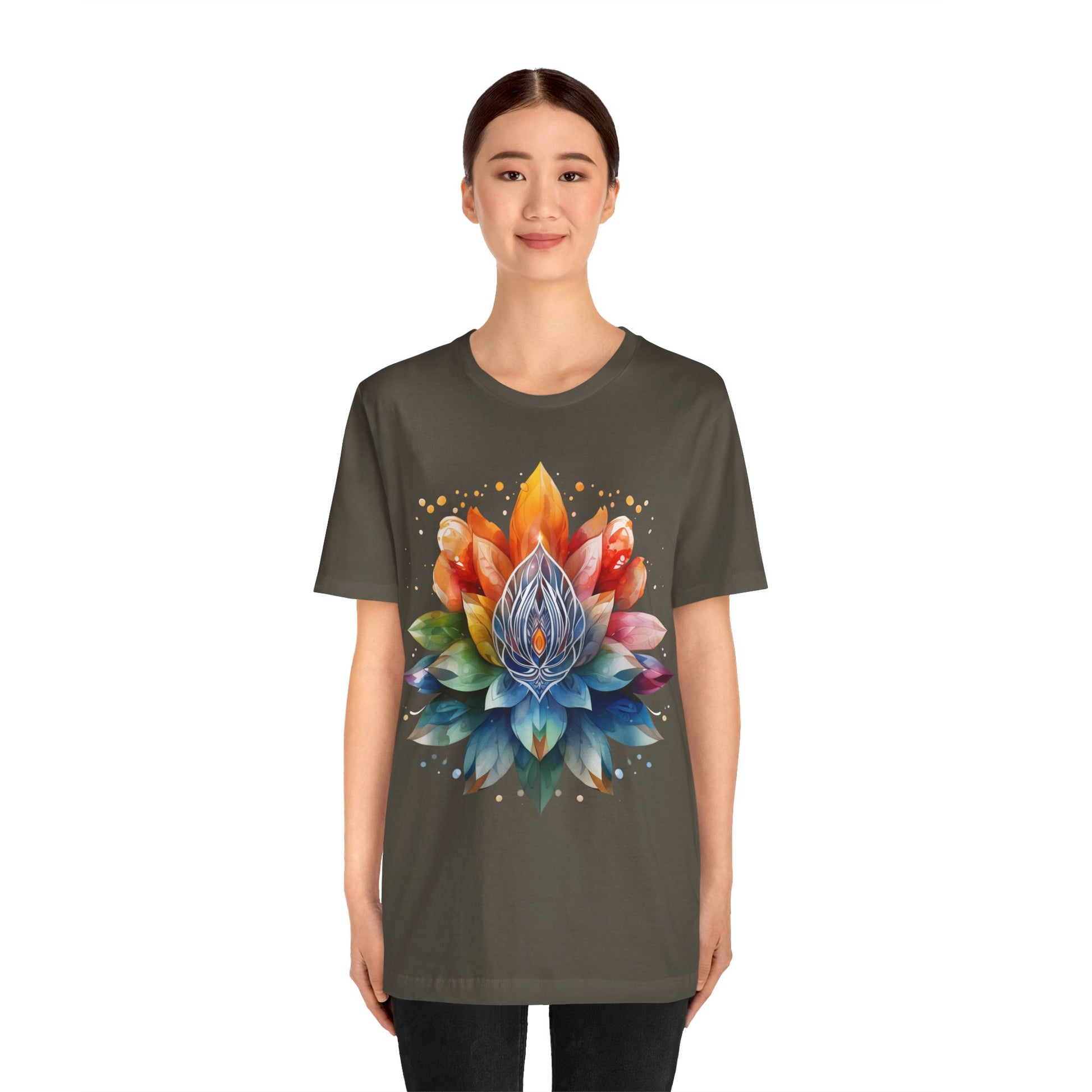 Colorful Lotus Flower T-Shirt