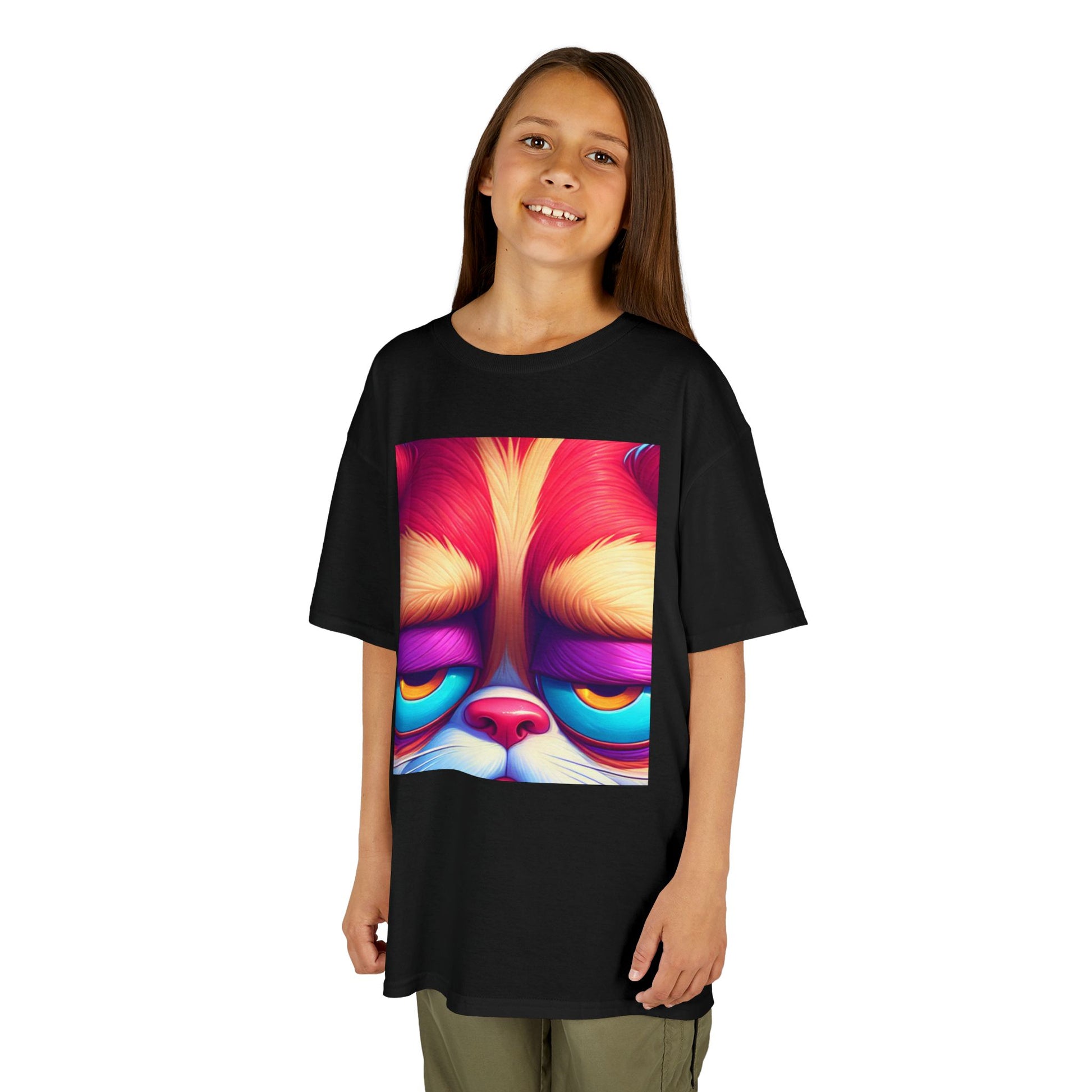 Colorful Grumpy Cat Kids Tee