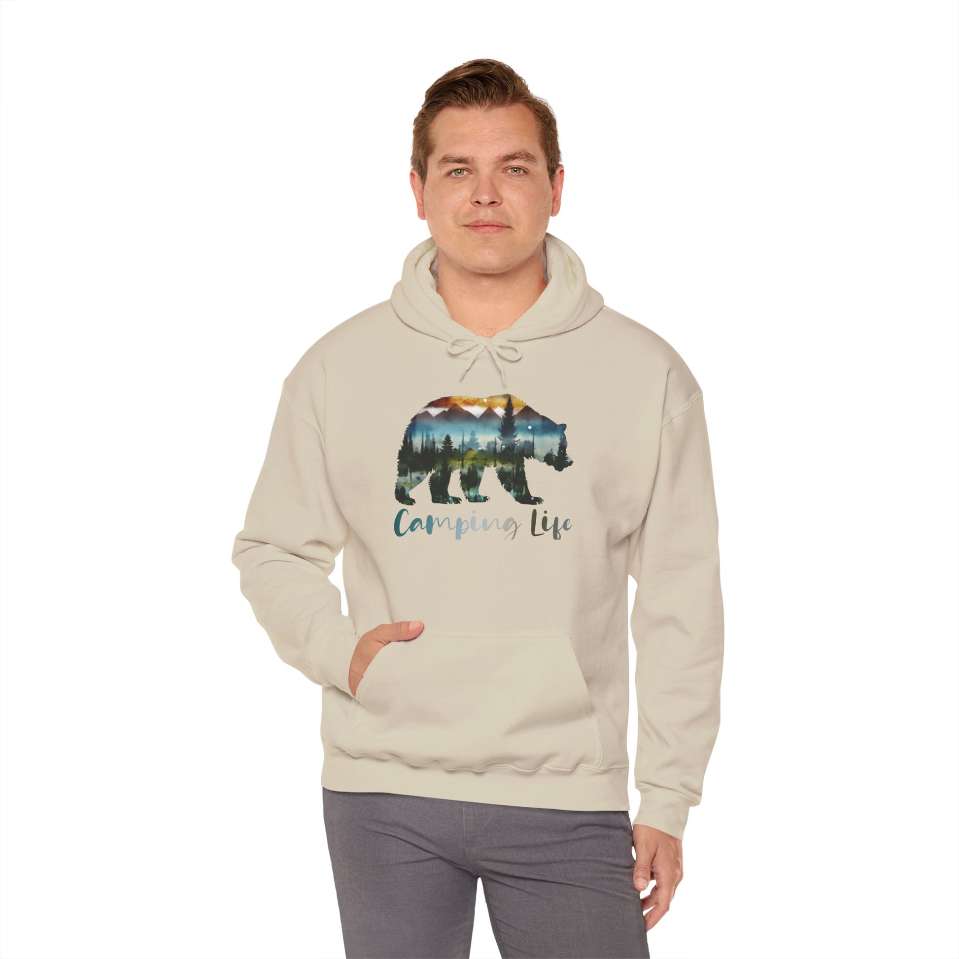 Camping Life Bear Hoodie