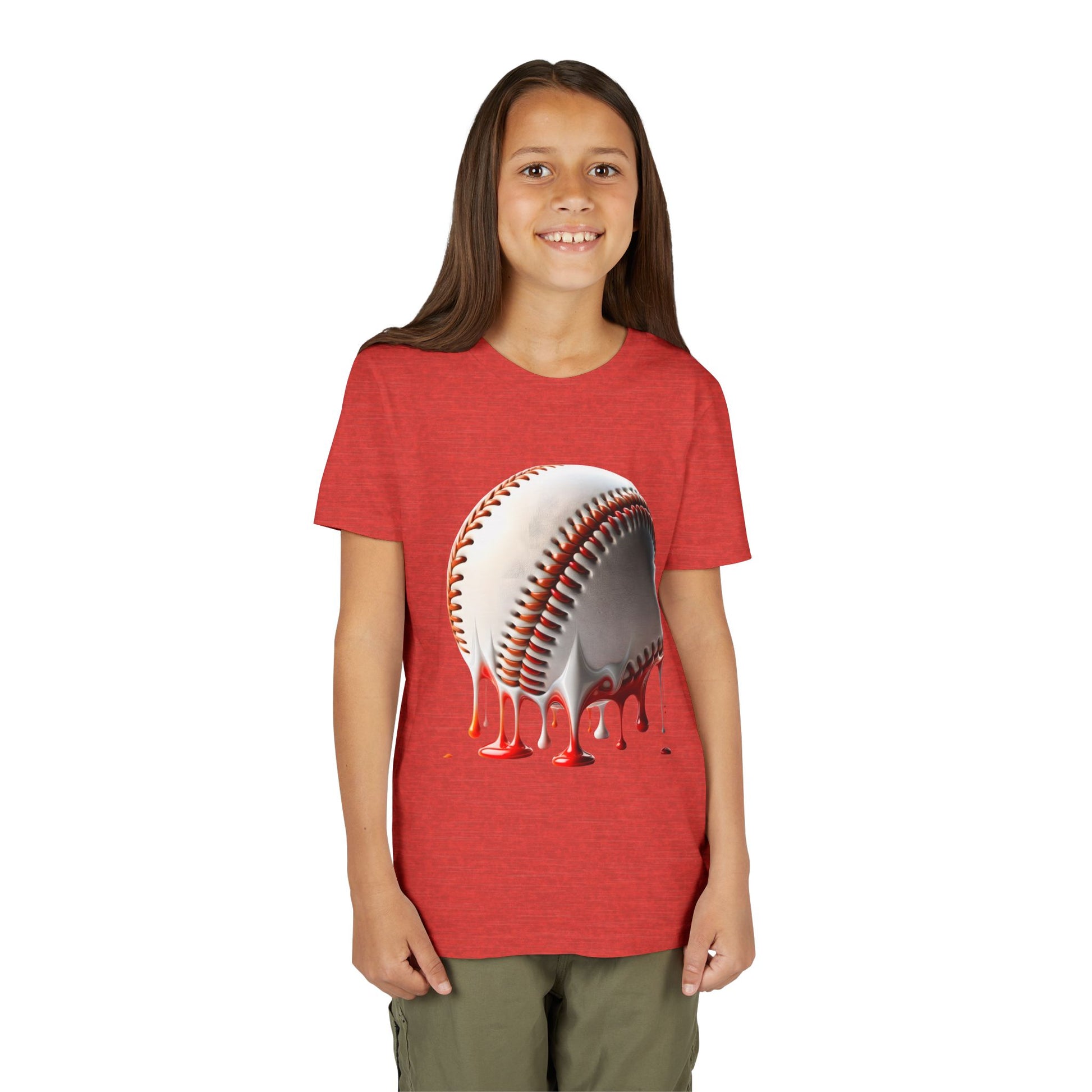 Youth Baseball Inspired Dripping Tee
