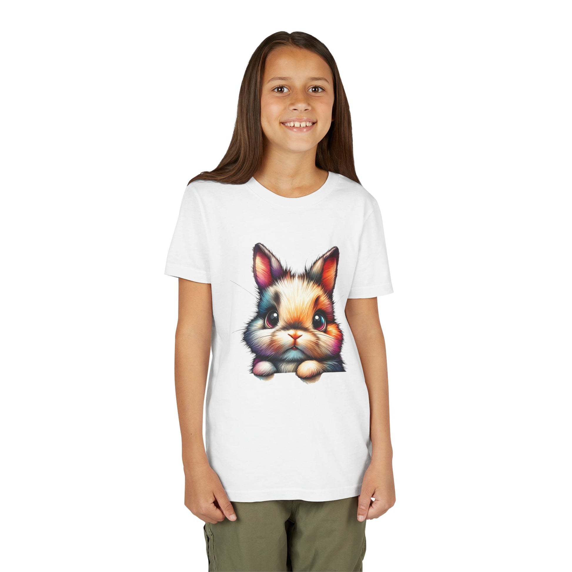 Colorful Bunny Youth Short Sleeve Tee
