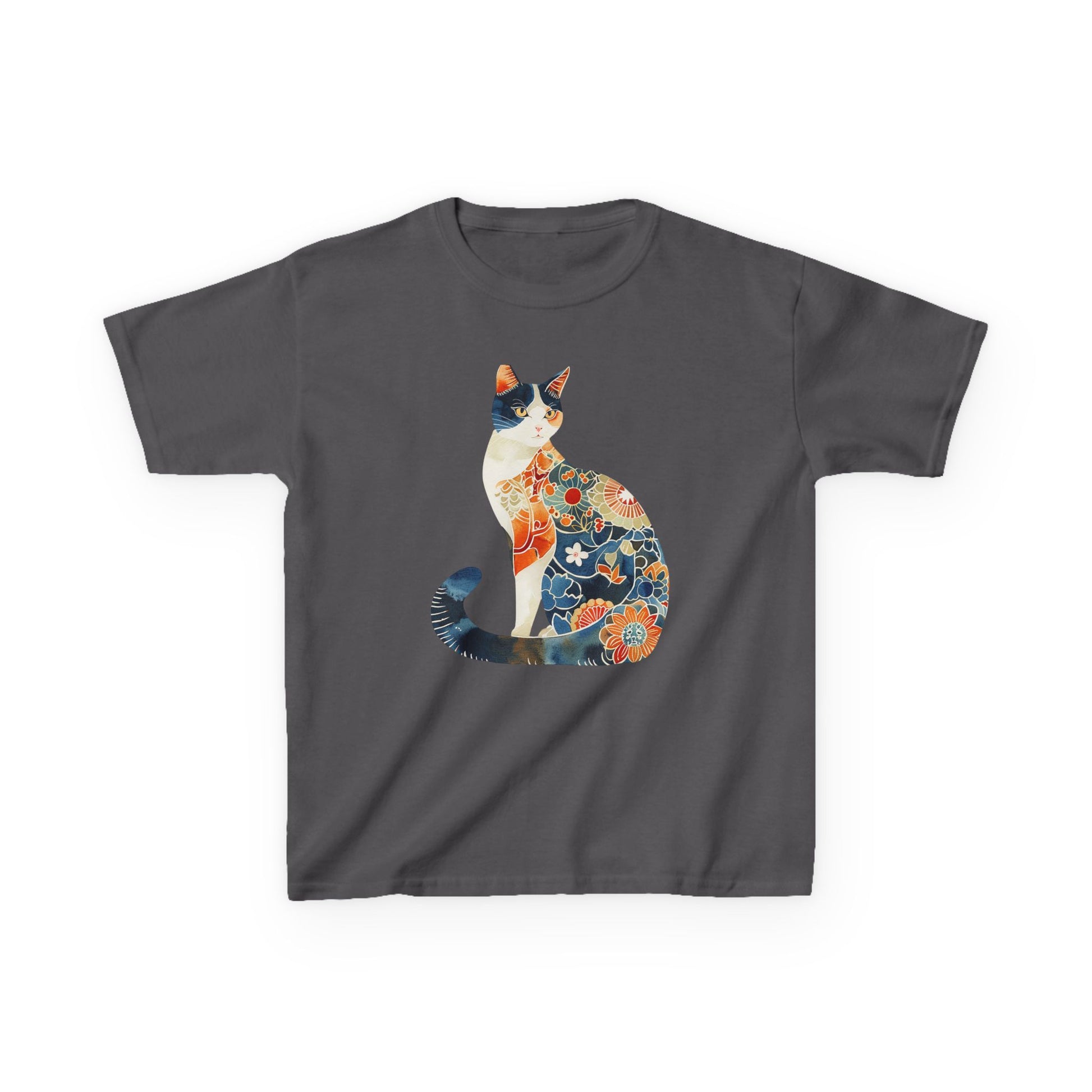 Colorful Cat Kids Cotton Tee