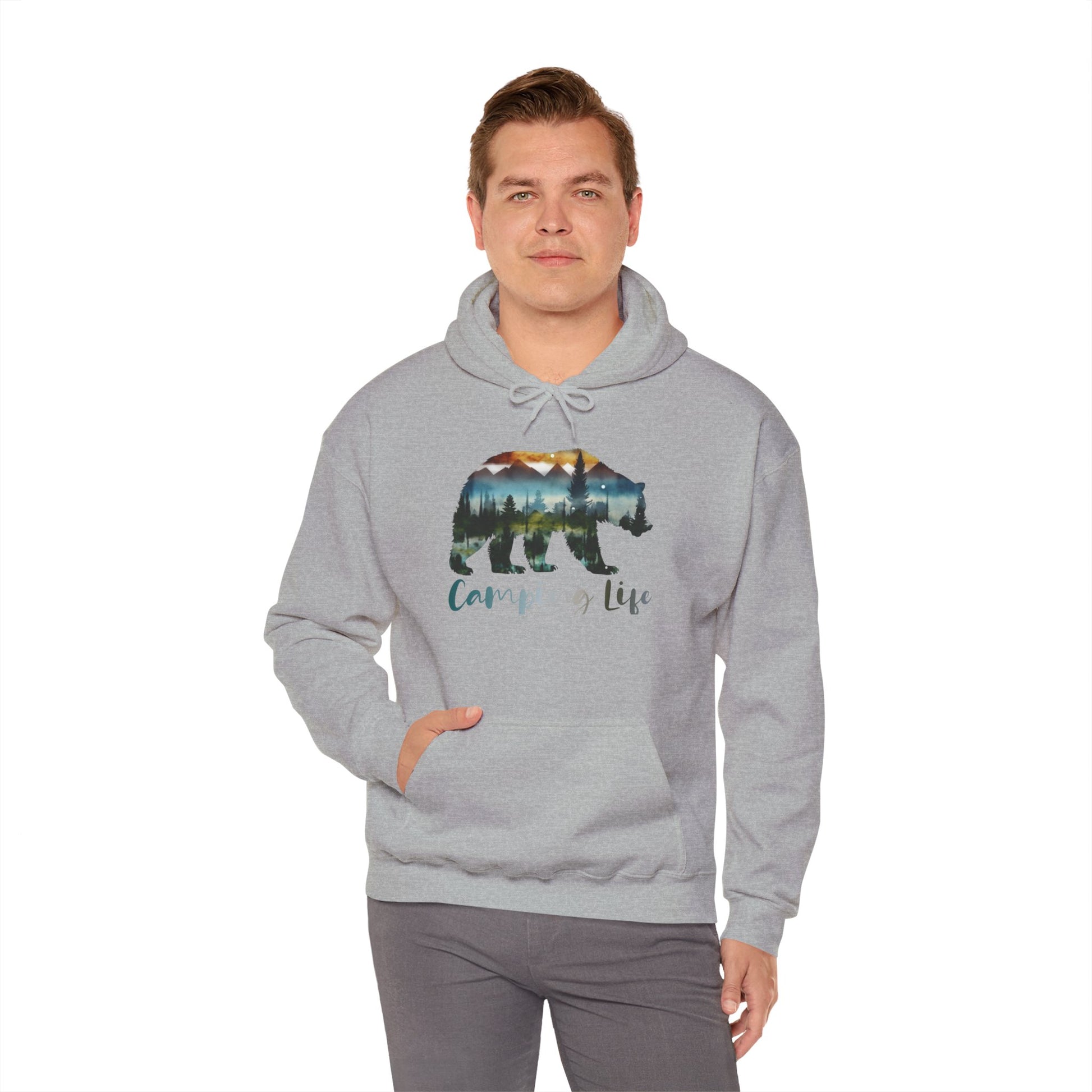 Camping Life Bear Hoodie