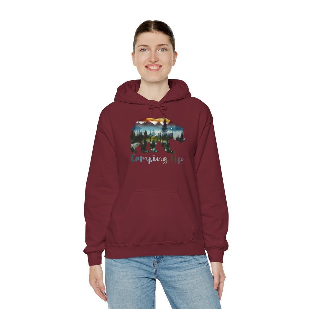 Camping Life Bear Hoodie
