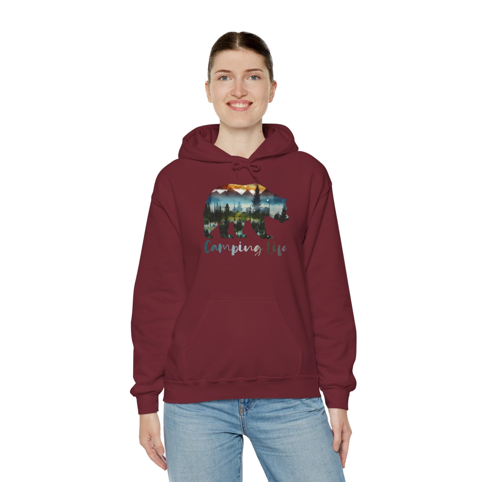 Camping Life Bear Hoodie
