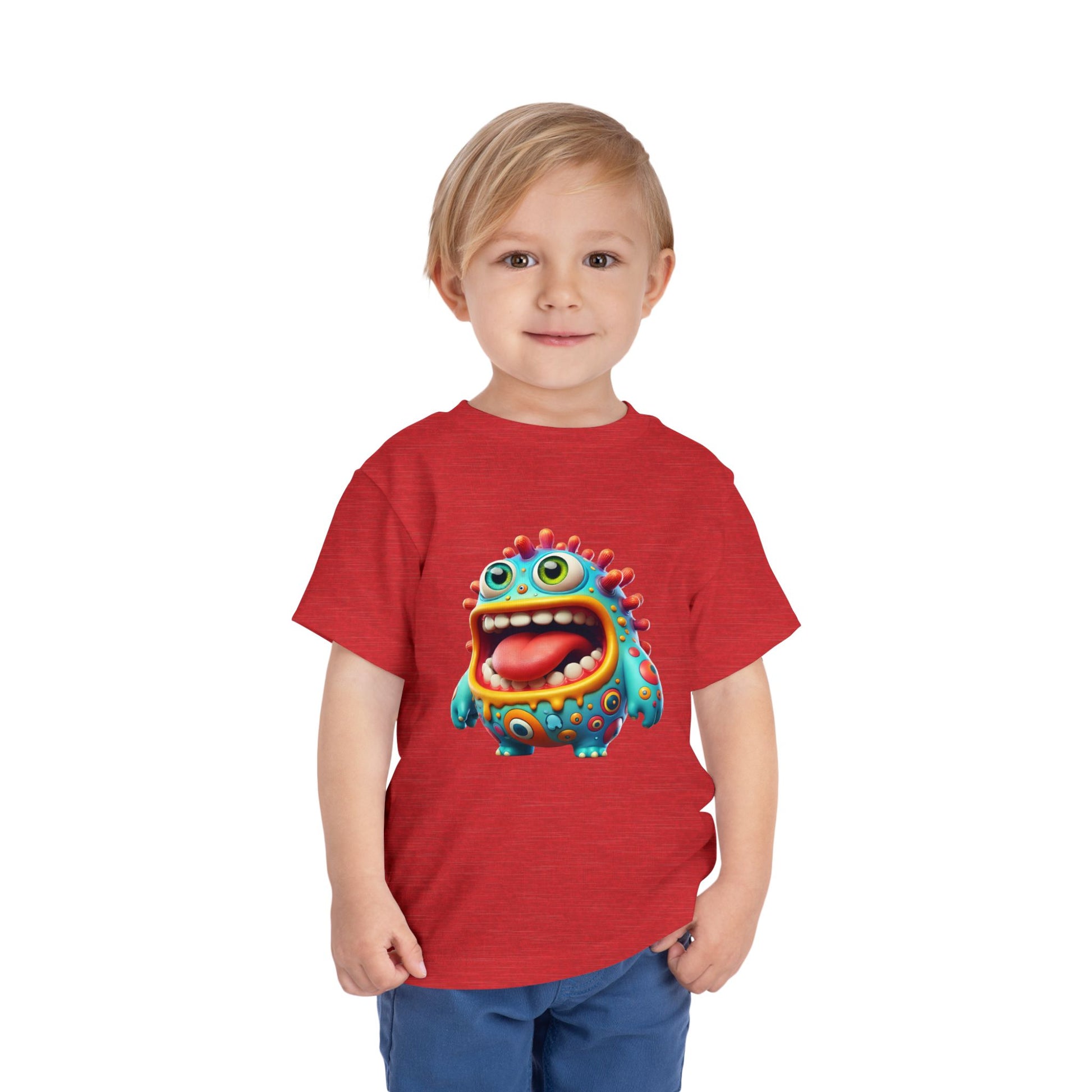 Colorful Toddler Tee with Fun Monster Design
