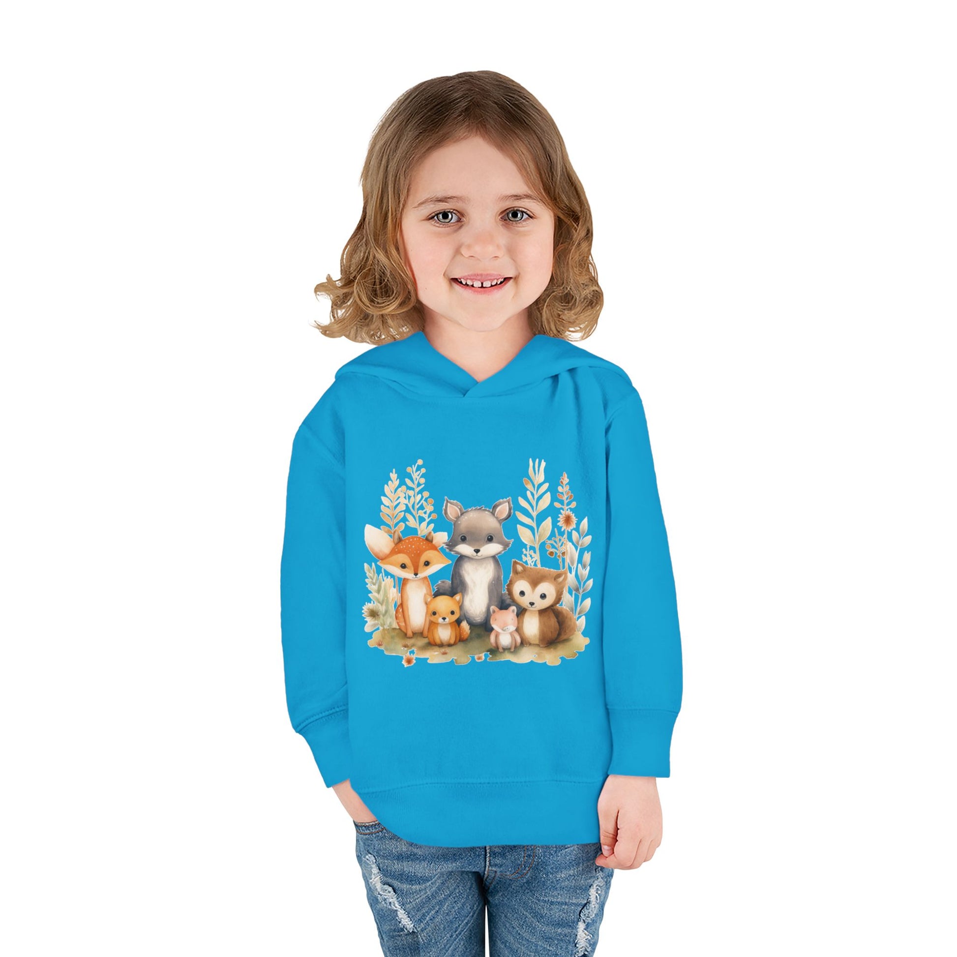 Whimsical Animal Toddler Hoodie