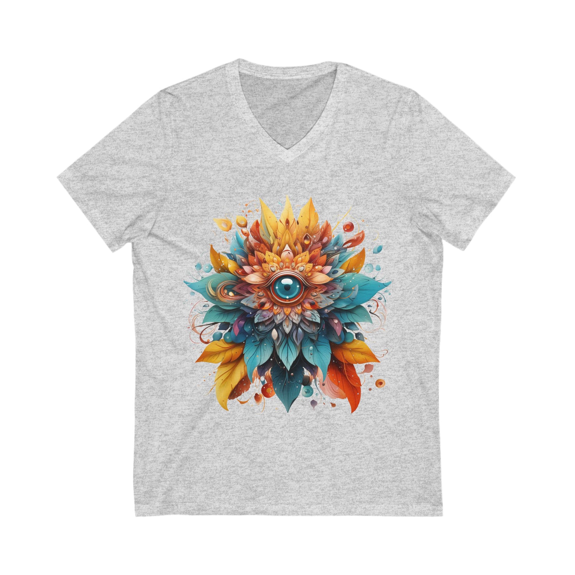 Bohemian Mandala Floral V-Neck