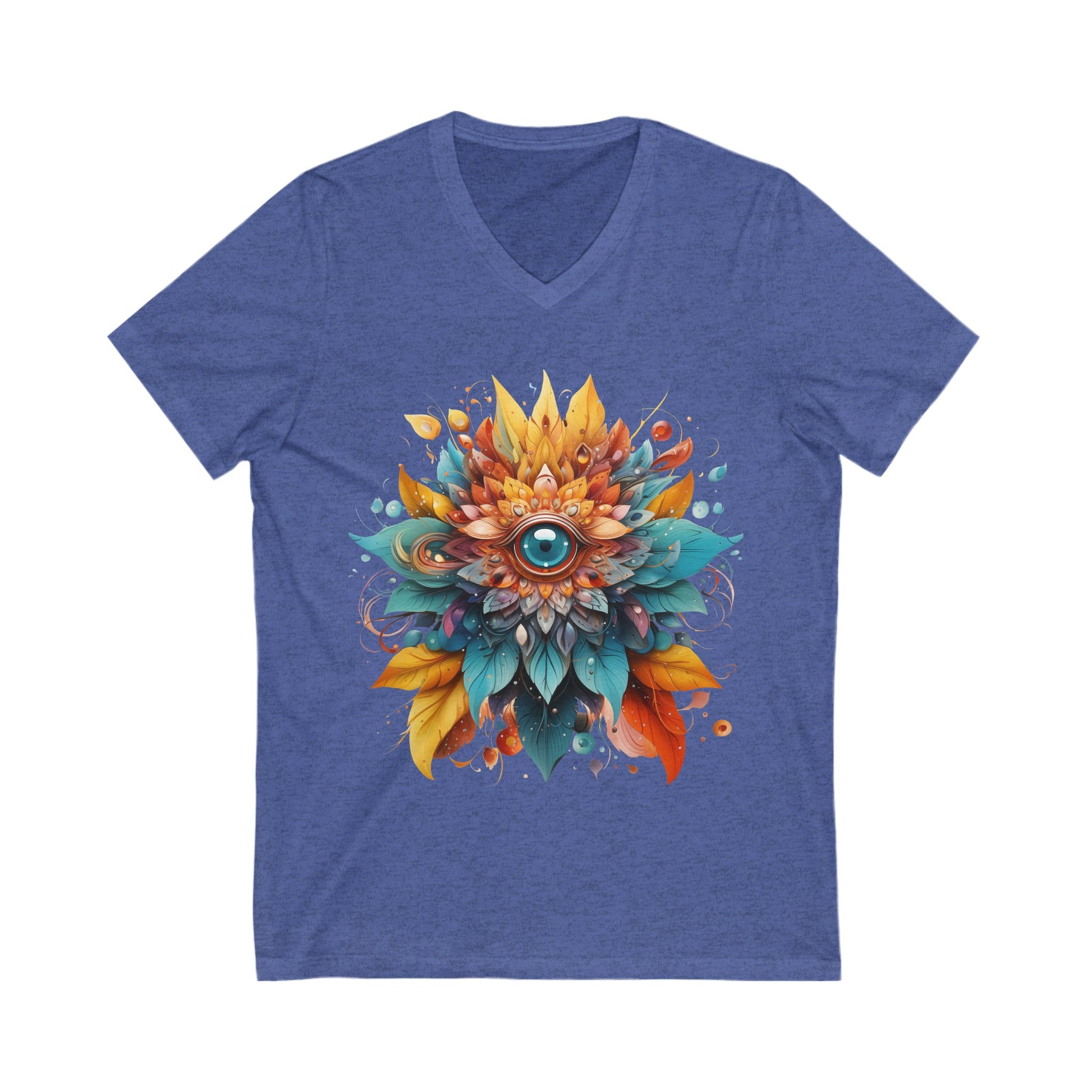 Bohemian Mandala Floral V-Neck