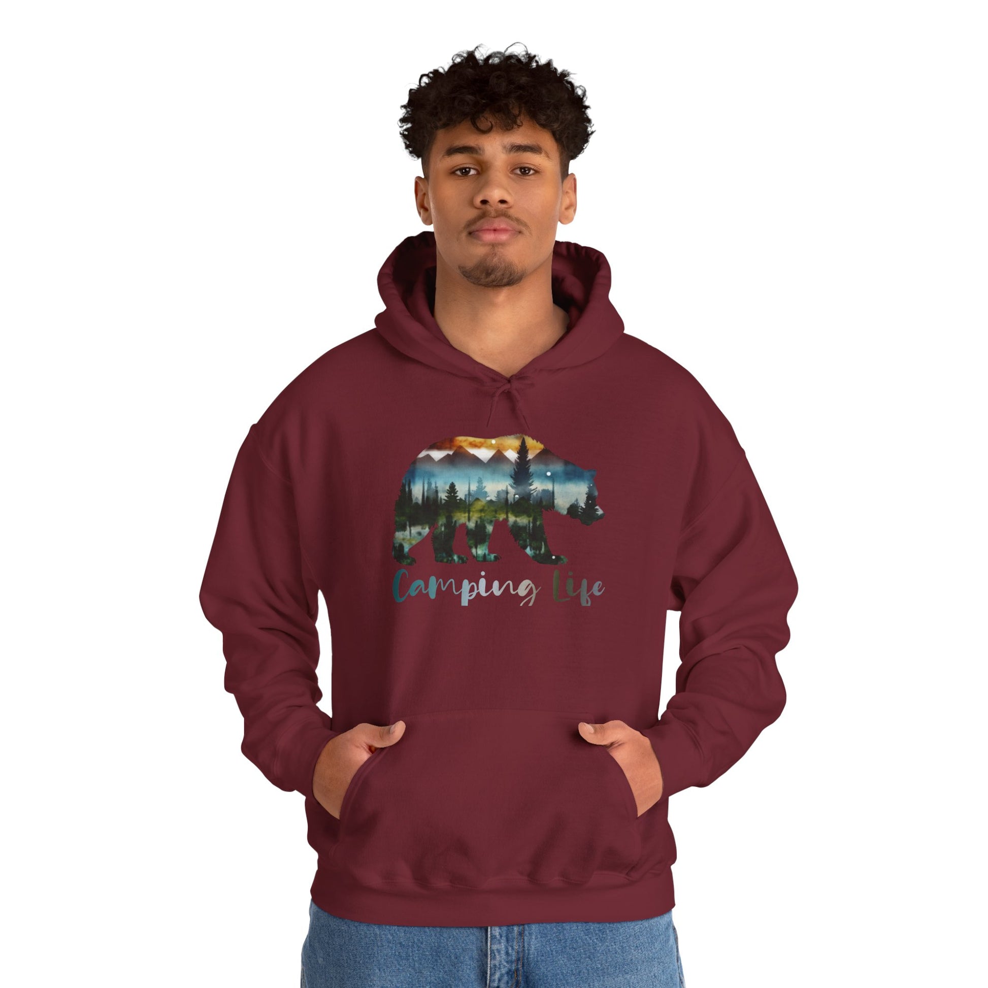 Camping Life Bear Hoodie