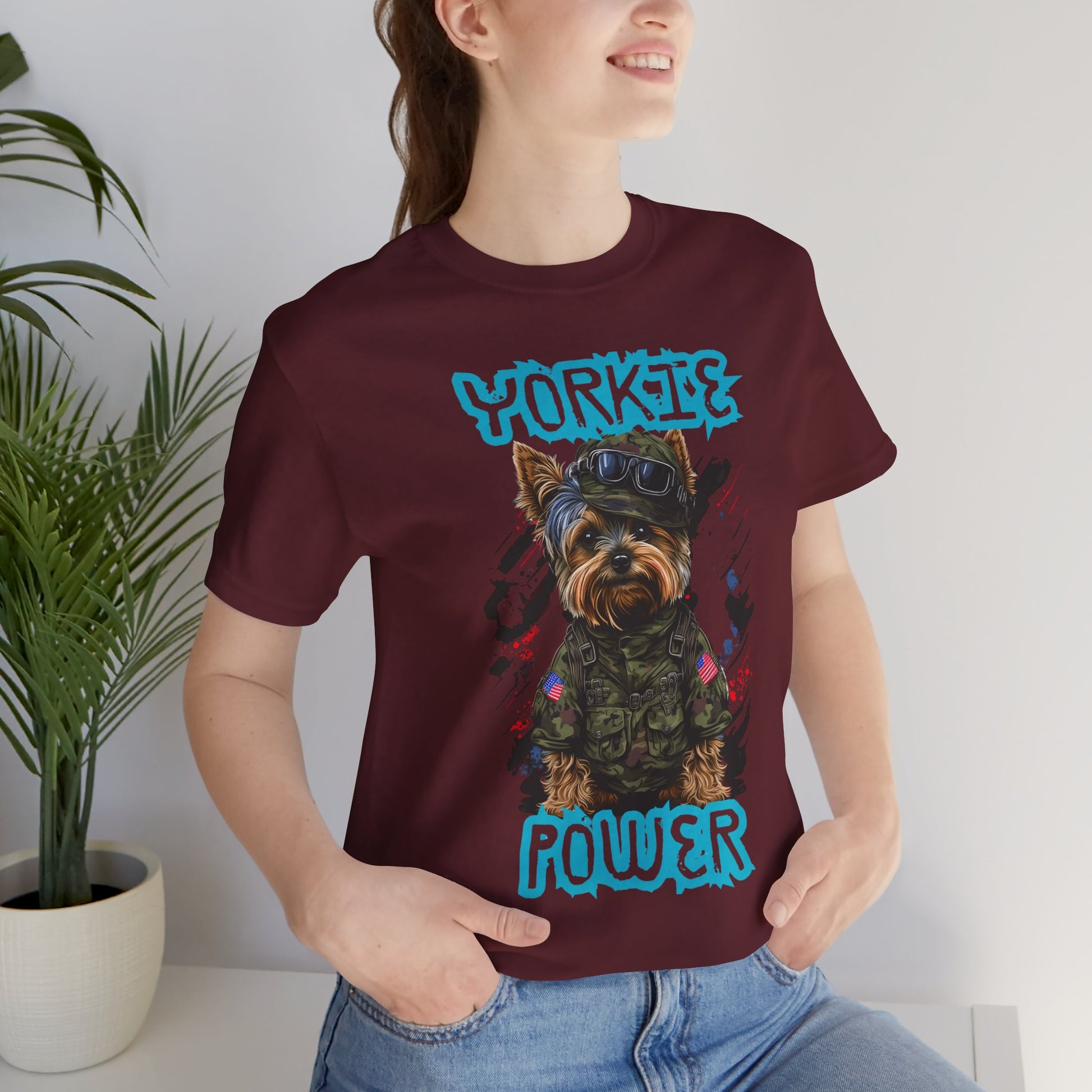 Yorkie Power Unisex Tee