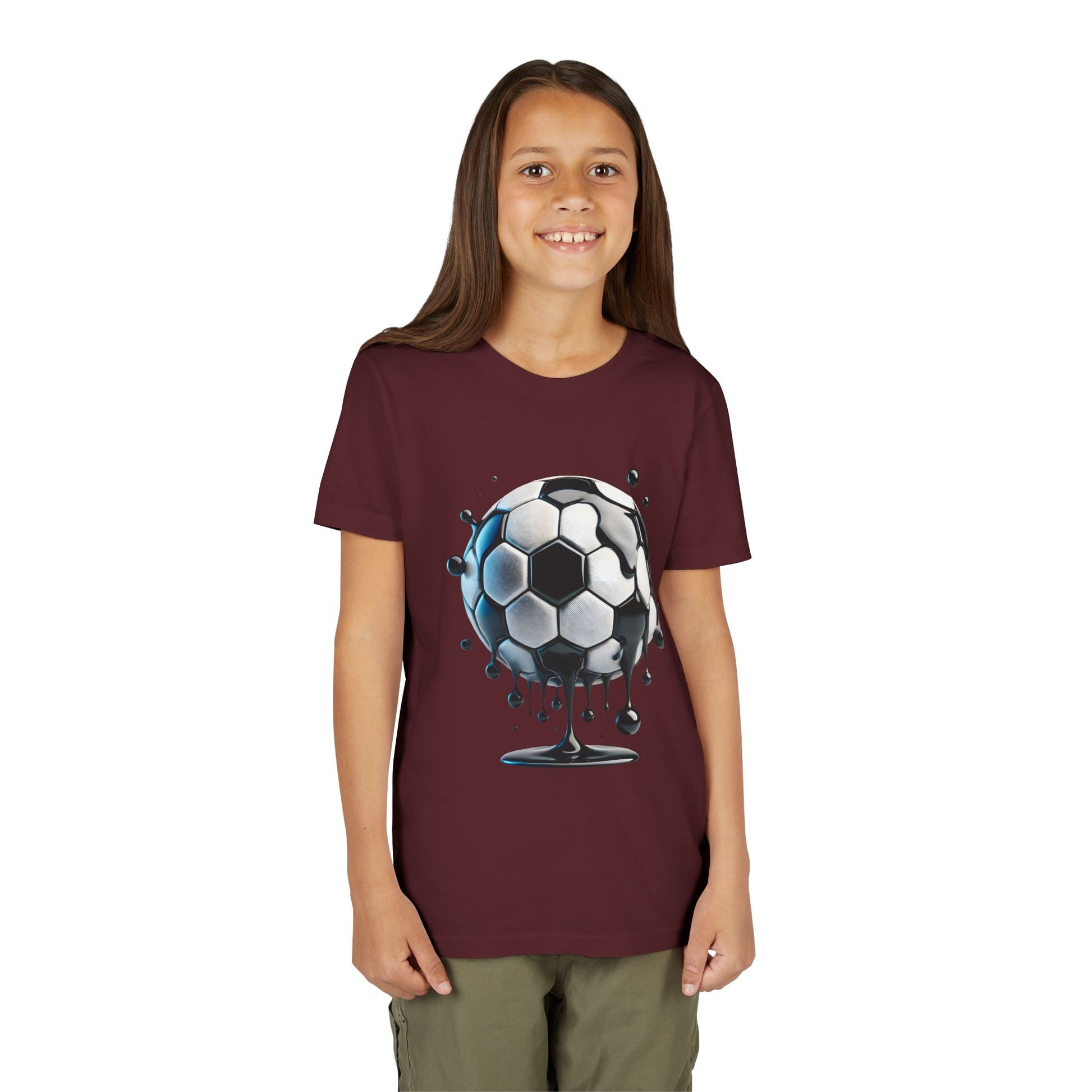 Dripping Soccer Ball Youth Tee
