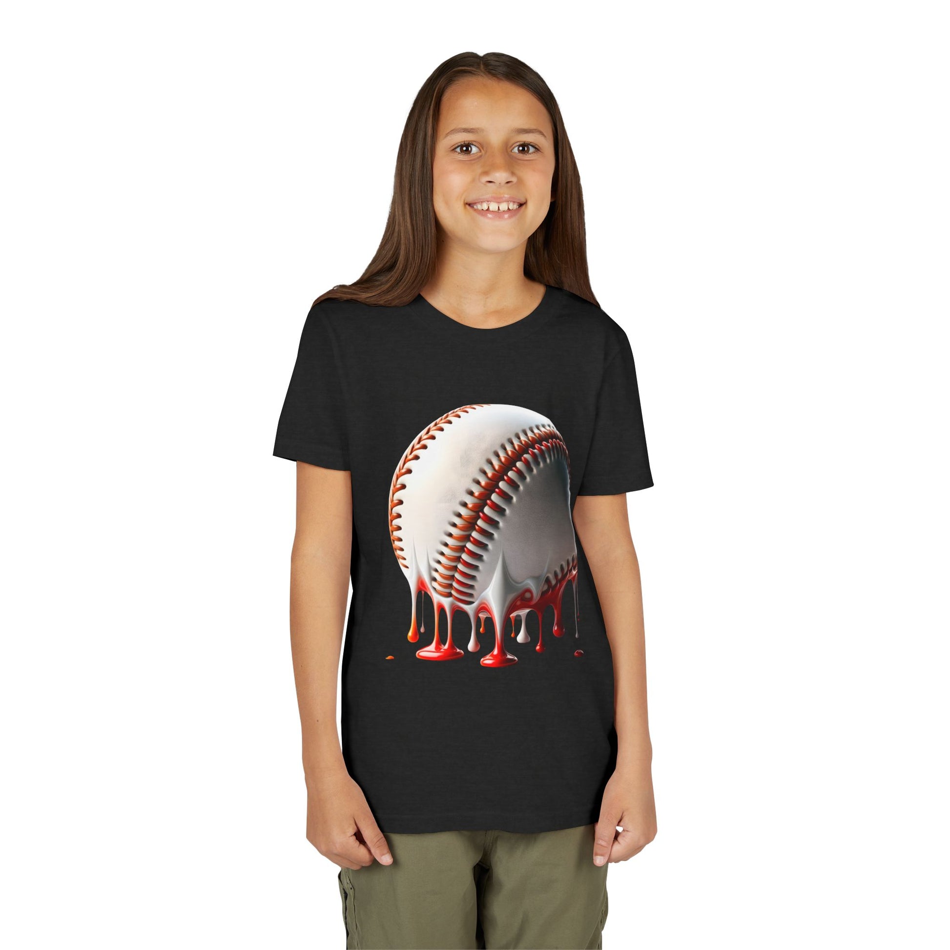 Youth Baseball Inspired Dripping Tee