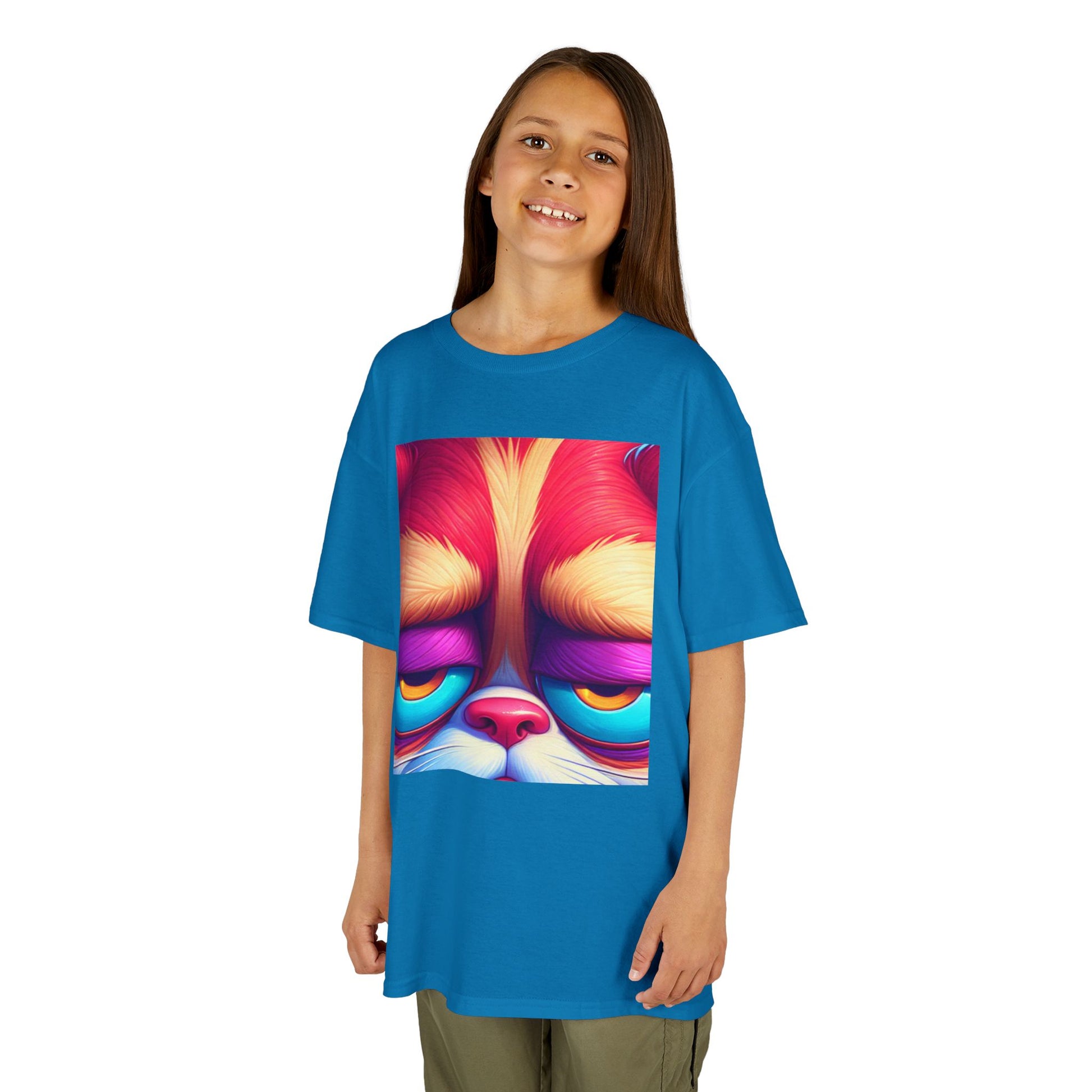 Colorful Grumpy Cat Kids Tee