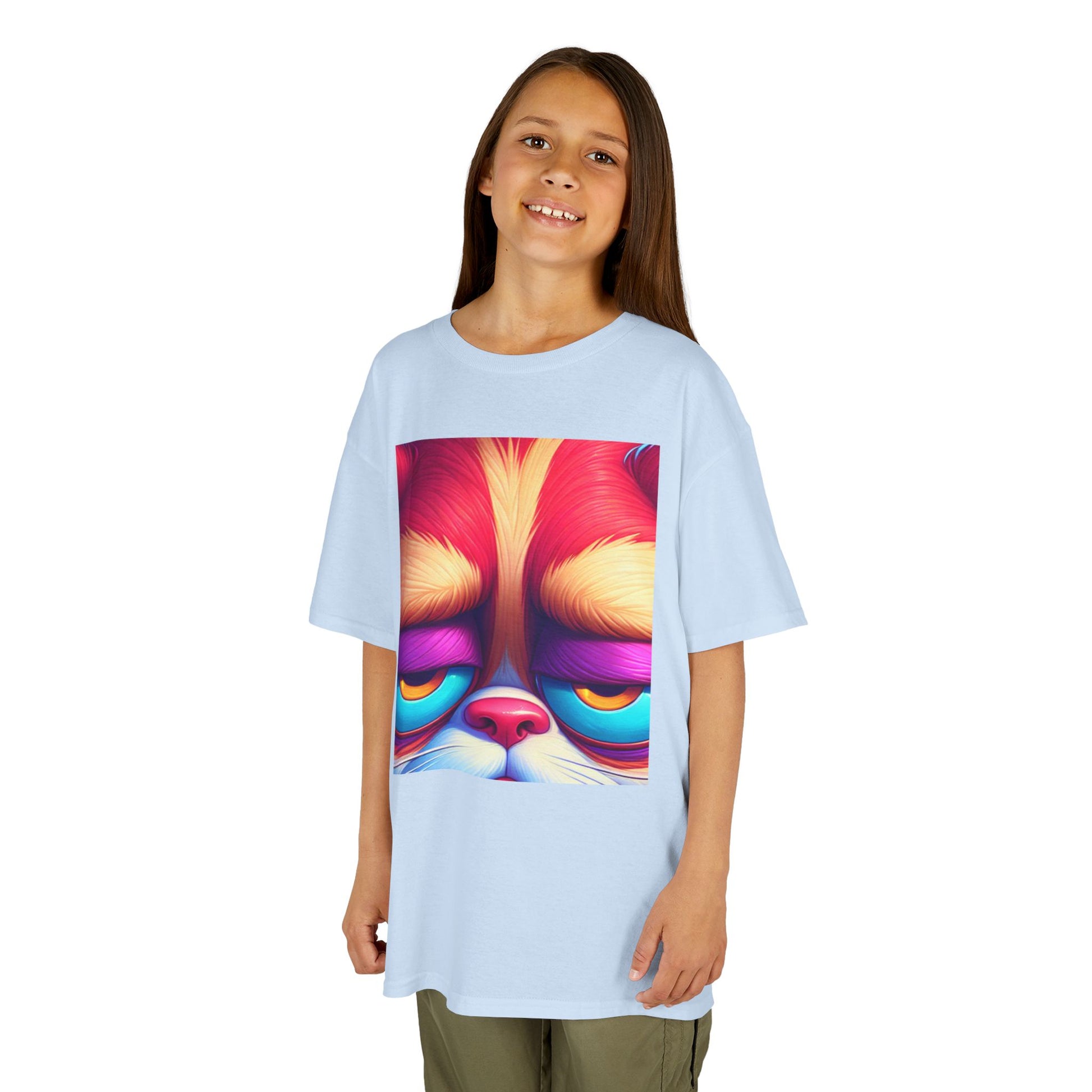 Colorful Grumpy Cat Kids Tee