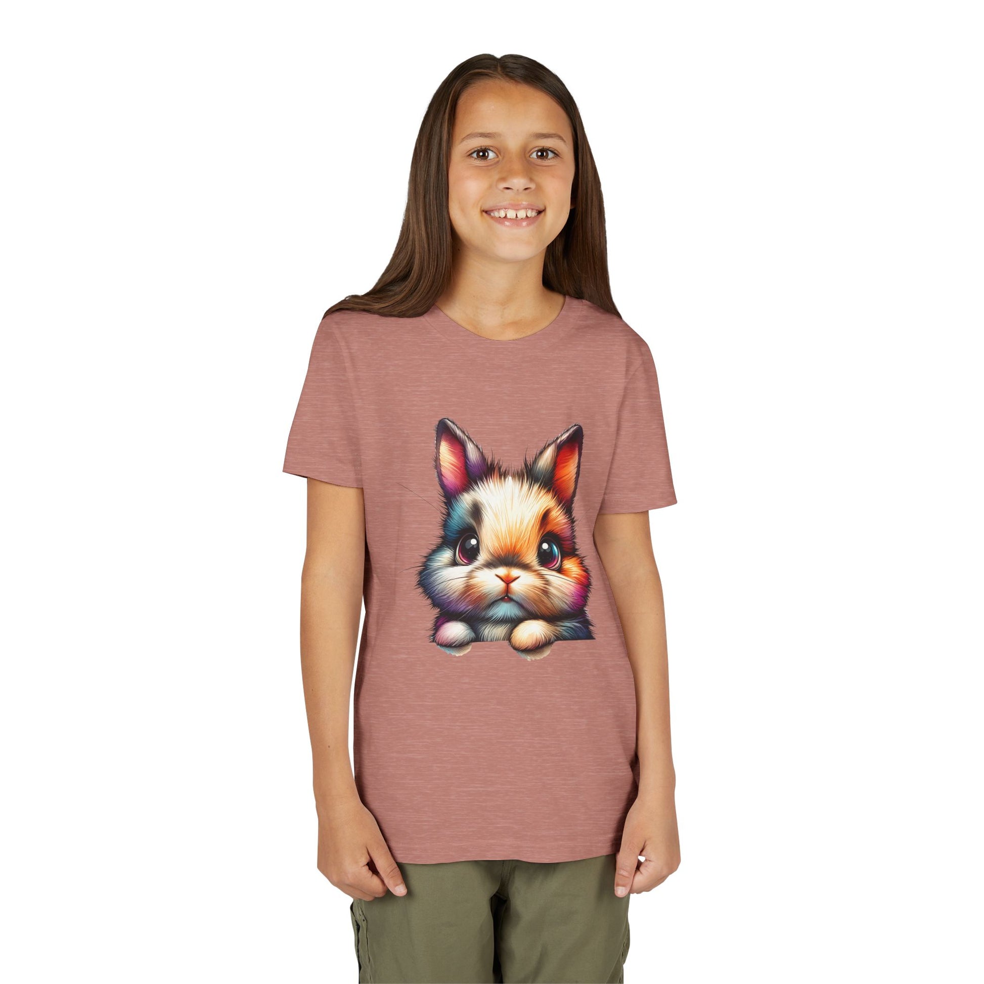 Colorful Bunny Youth Short Sleeve Tee