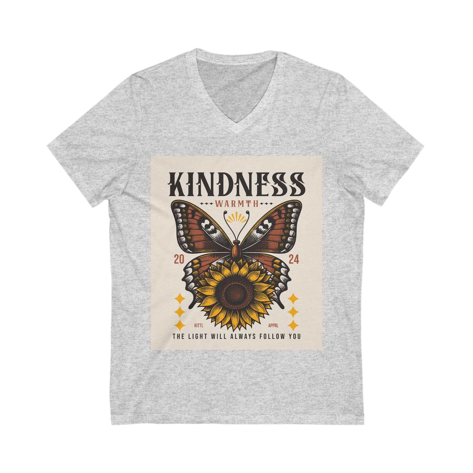 Ladies' Kindness Butterfly V-Neck