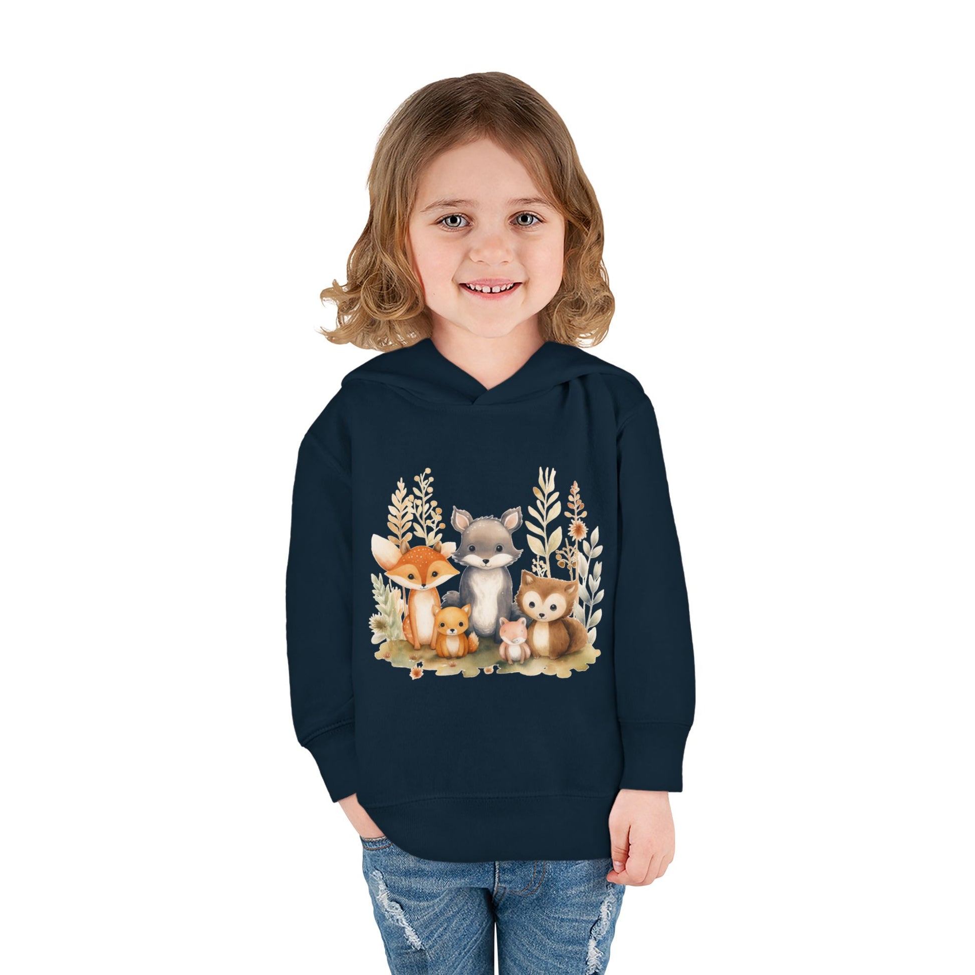 Whimsical Animal Toddler Hoodie